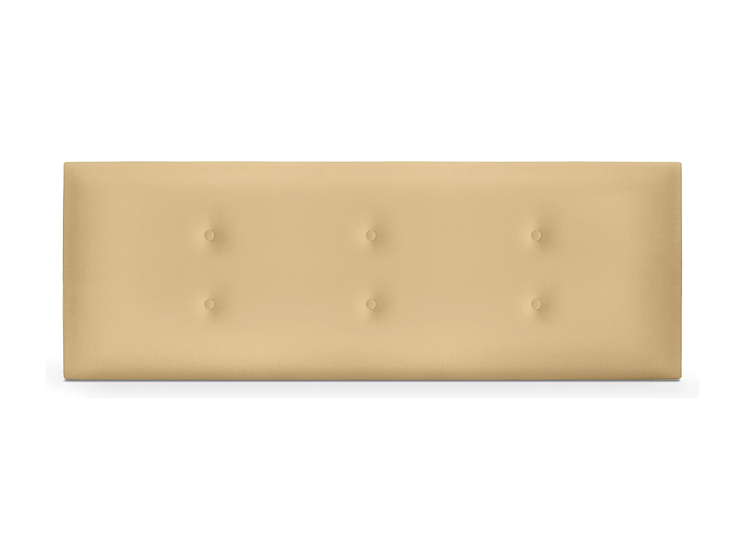 DHOME Kunstleer hoofdeinde met 2 rijen knopen 160x50cm bedden 150/160 - Vanille