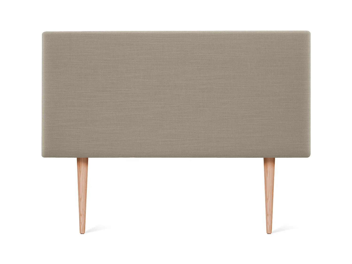 DHOME Tête de lit en lin naturel lisse 95x105cm avec pieds Lits 90 - Terre