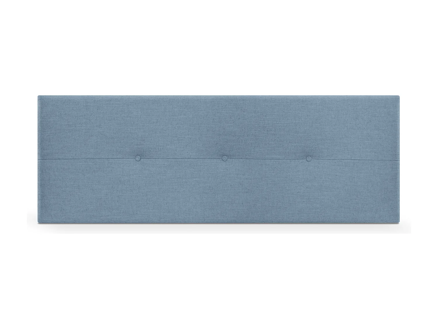 DHOME Tête de lit en lin naturel avec Boutons 145x50cm Lits 135/140 - Bleu