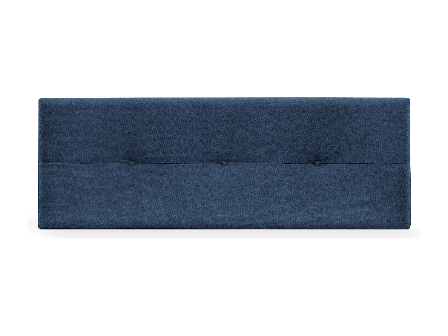 DHOME Hoofdeinde van Aqualine stof met knopen 135x50cm Bedden 120/135 - Blauw