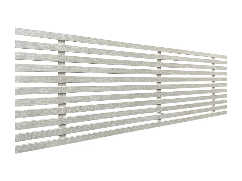 DHOME Tête de lit en bois recyclé DM Style Japonais 160x46cm Lits 150/160 - Arctique