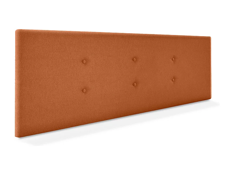 DHOME Cabecero de Tela Aqualine con 2 Hileras de Botones 160x50cm Camas 150/160 - Naranja