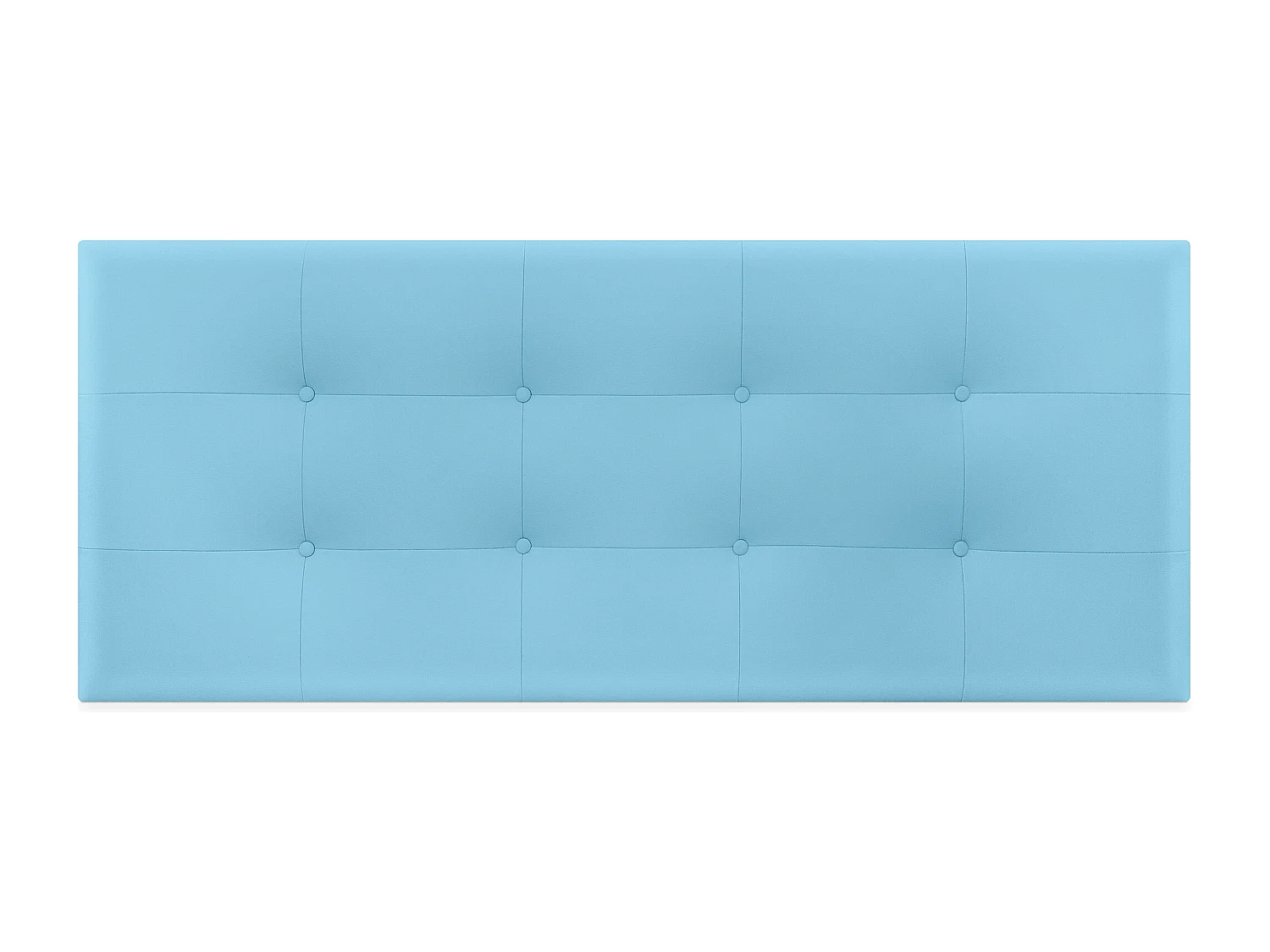 DHOME getuftetes Kunstleder-Kopfteil 135 x 60 cm für 120/135 Betten – Hellblau