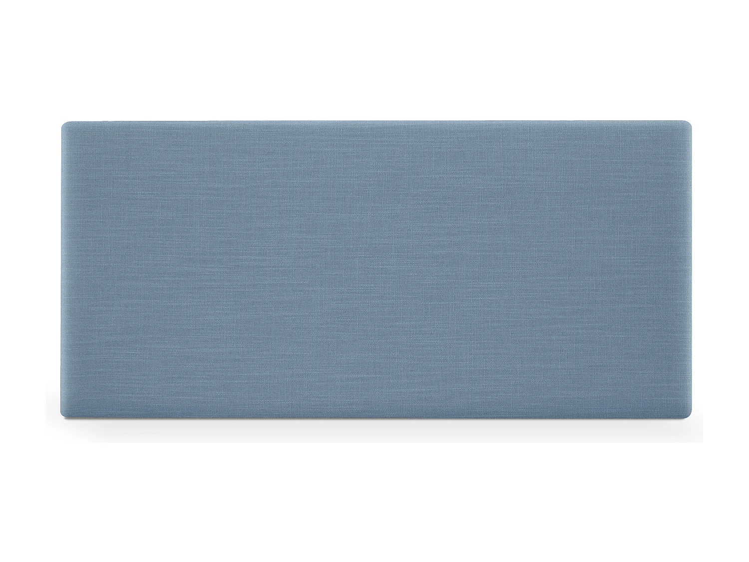 DHOME Schlichtes Kopfteil aus Naturleinen 95x50cm Betten 90 - Blau