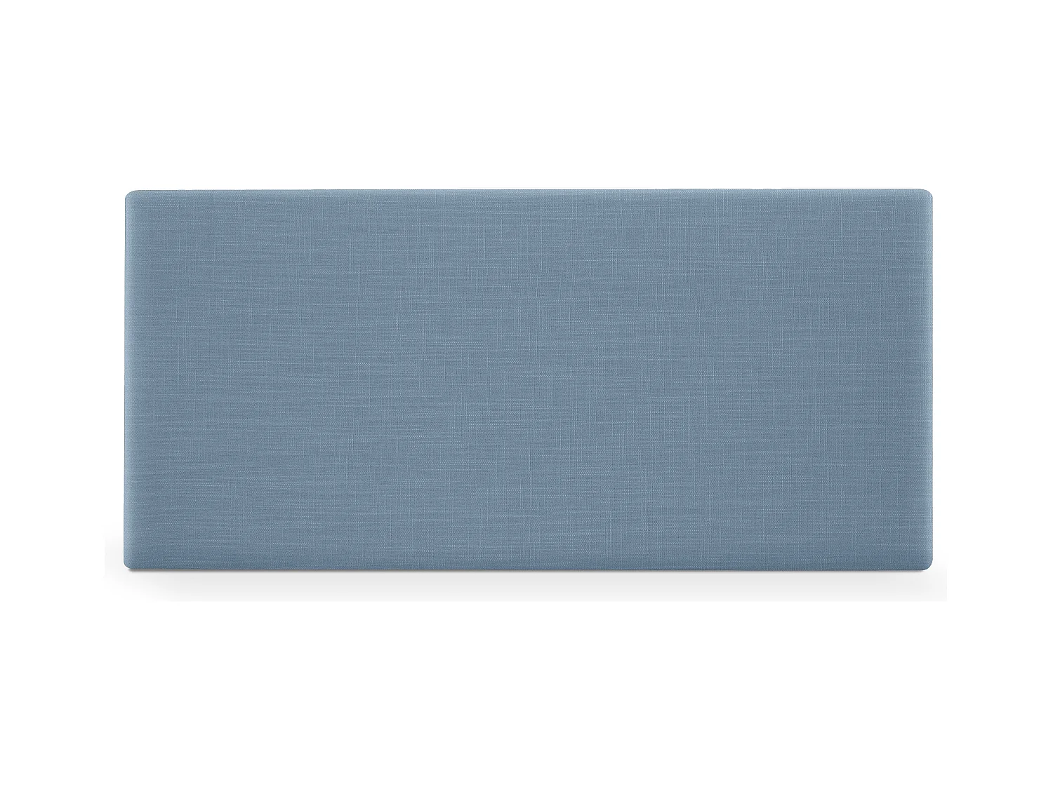 DHOME Tête de lit en lin naturel lisse 95x50cm Lits 90 - Bleu