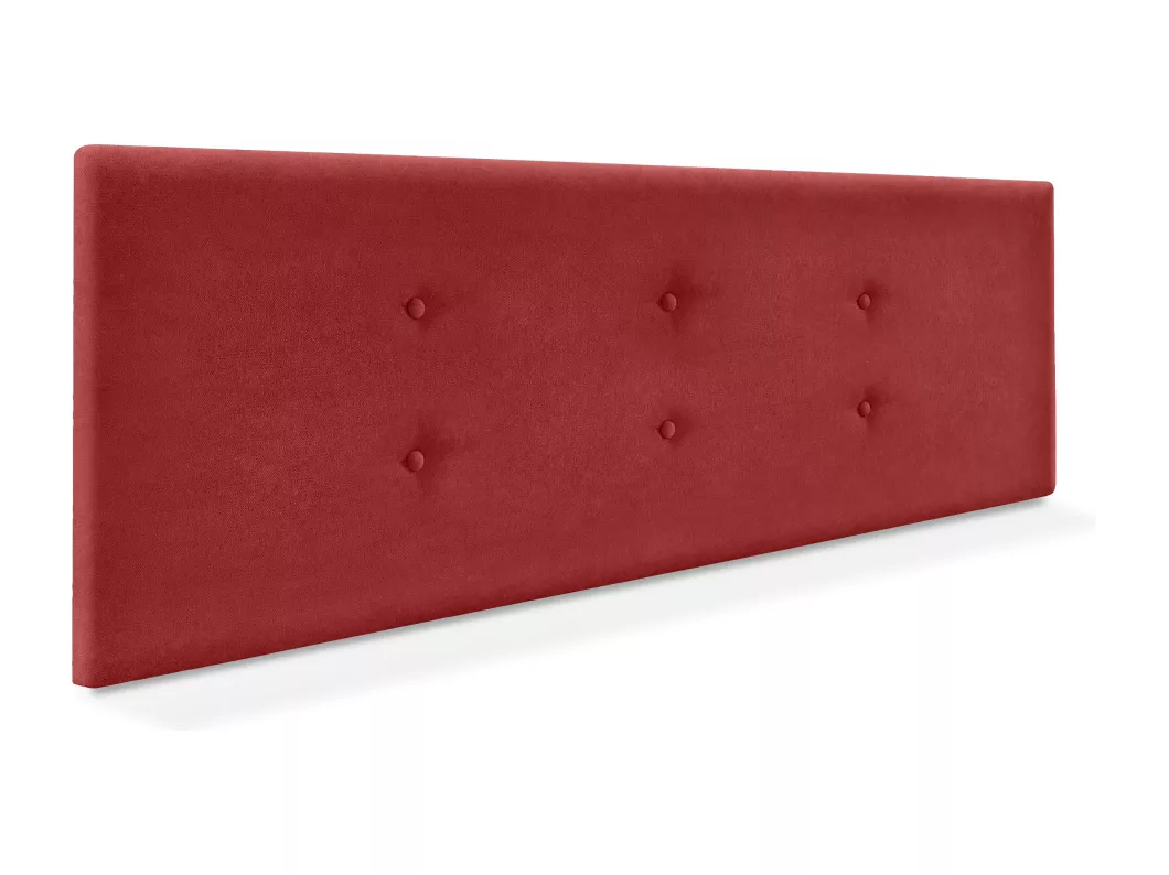 Kauf Unique DHOME Aqualine Stoff-Kopfteil mit 2 Reihen von Knöpfen 135x50cm Betten 120/135 - Rot