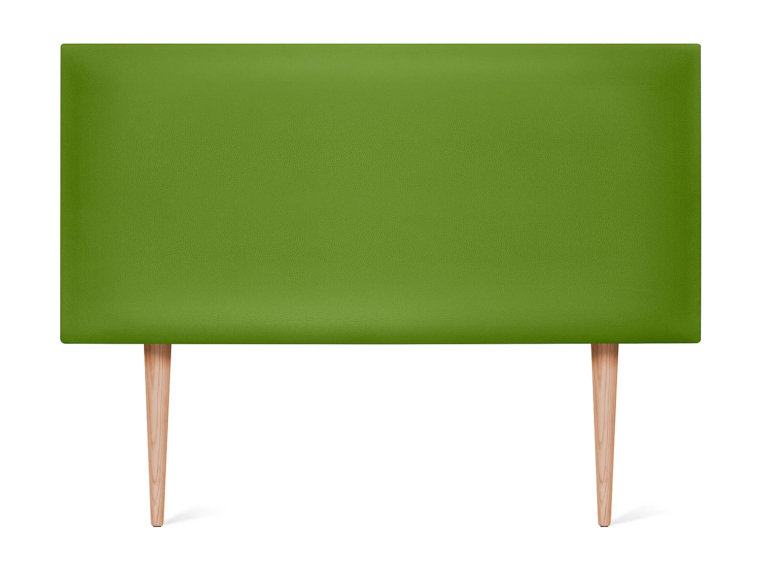 DHOME Cabeceira de  Couro sintético Liso 95x105cm com Pernas Camas 90 - Verde