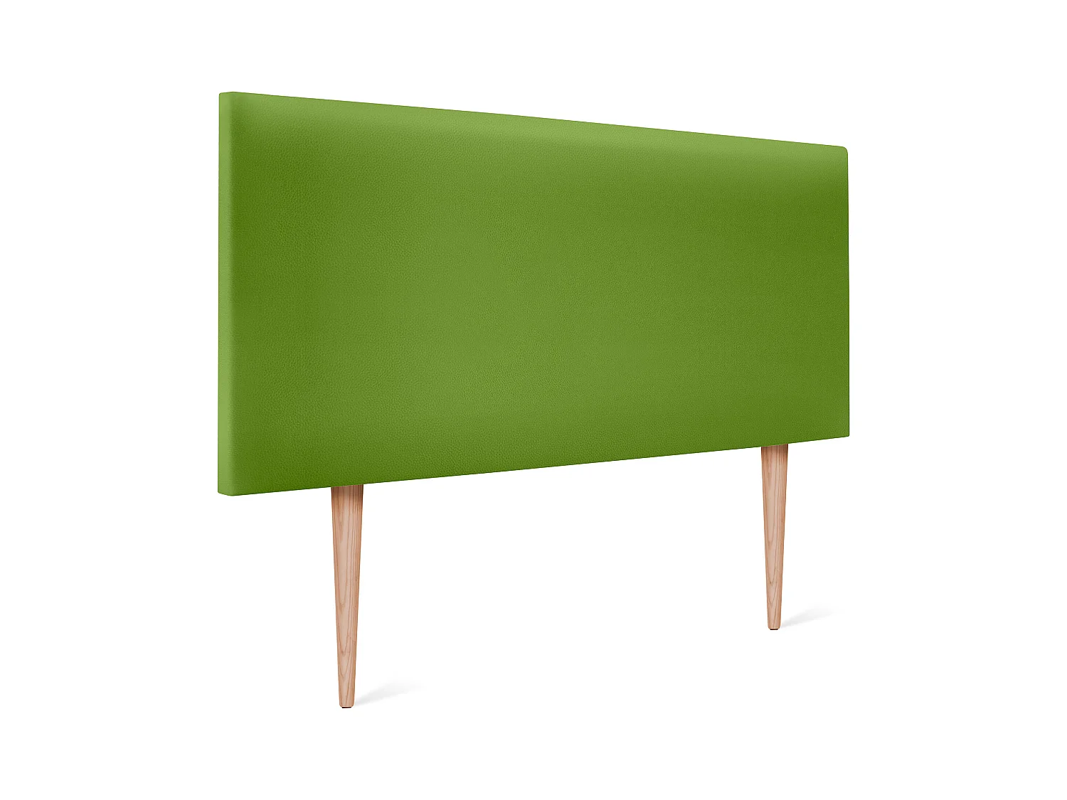 DHOME Tête de lit simili cuir lisse 95x105cm avec pieds Lits 90 - Vert