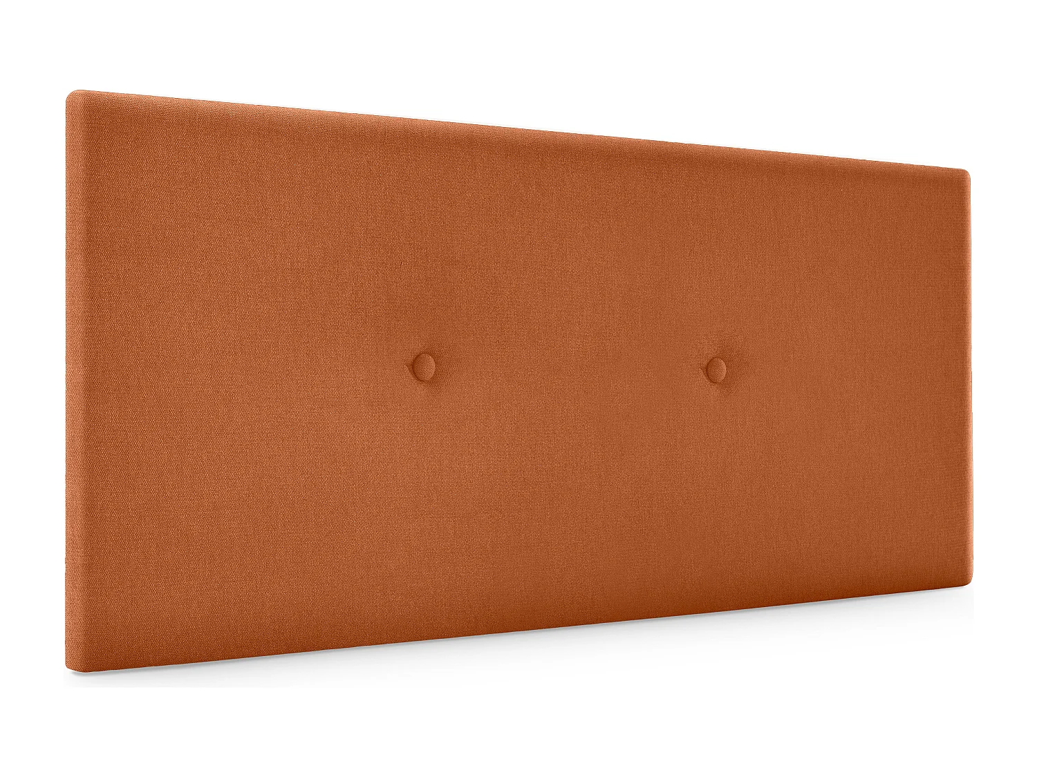 DHOME Cabecero de Tela Aqualine Liso con Botones 90x50cm Camas 80/90 - Naranja