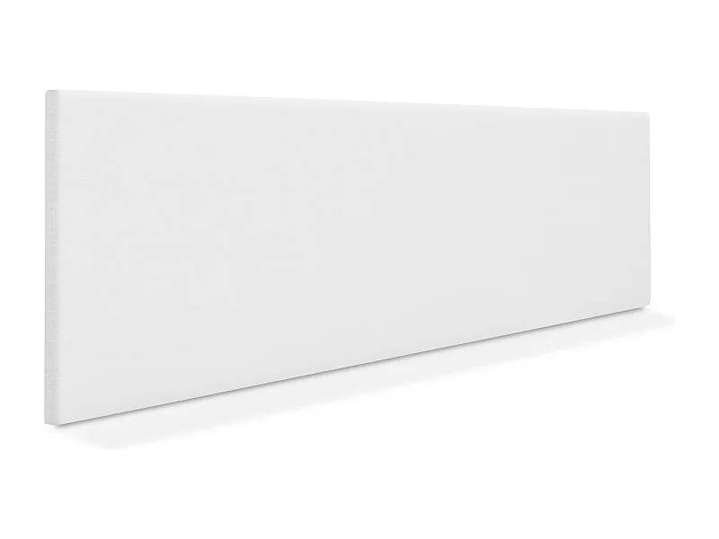 DHOME Tête de lit en lin naturel lisse 160x50cm Lits 150/160 - Blanc