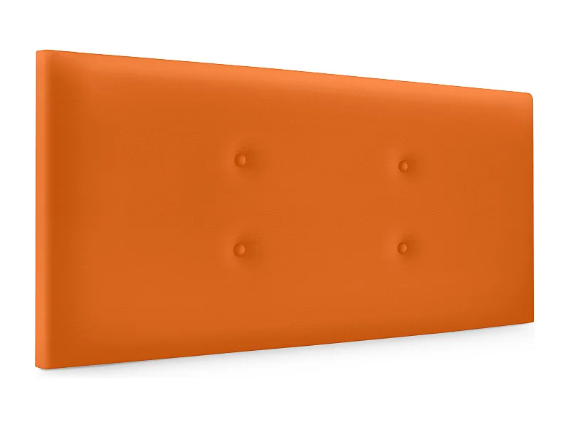 DHOME Kopfteil aus Kunstleder mit 2 Reihen Knöpfen 105x50cm Betten 105 - Orange