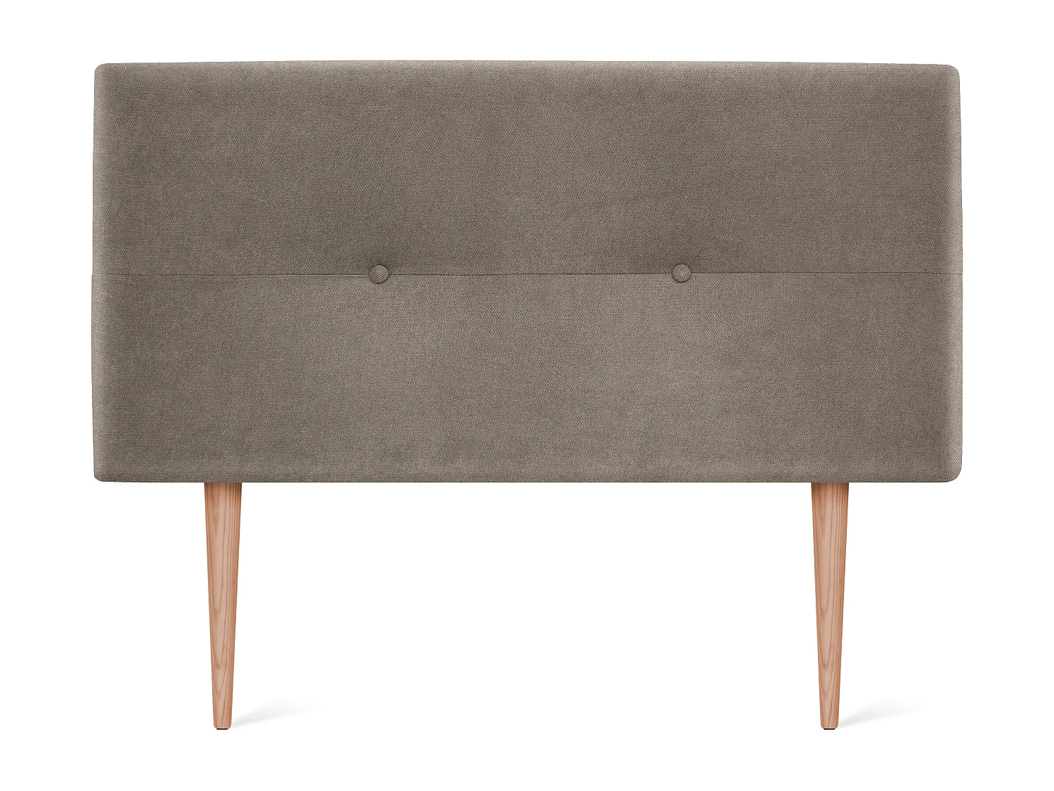 DHOME Tête de lit en tissu Aqualine avec Boutons 90x105cm avec pieds Lits 80/90 - Terre