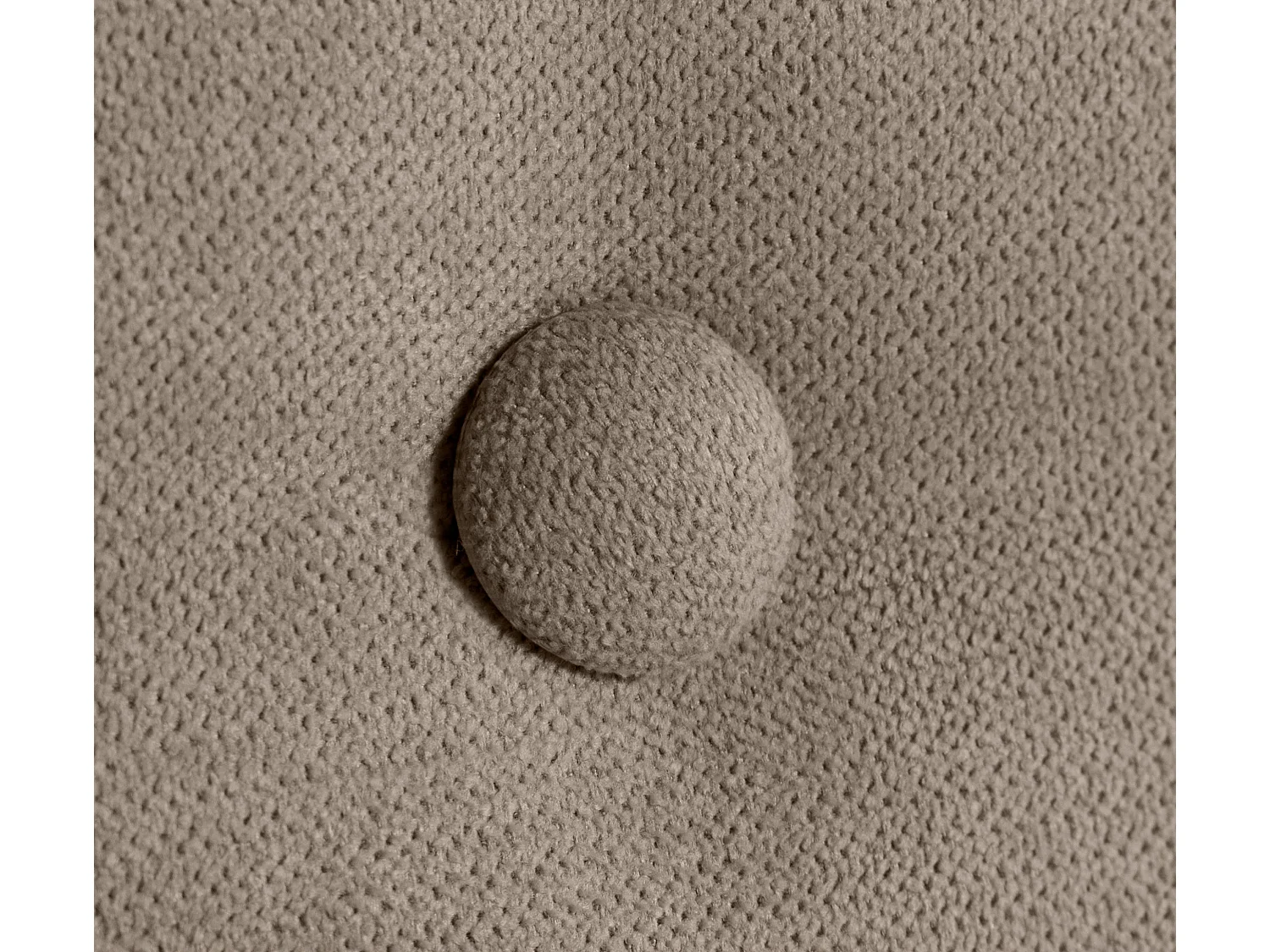 DHOME Testiera in de Tessuto Aqualine Liscio con bottoni 90x105cm Con le gambe Letti 80/90 - Terra