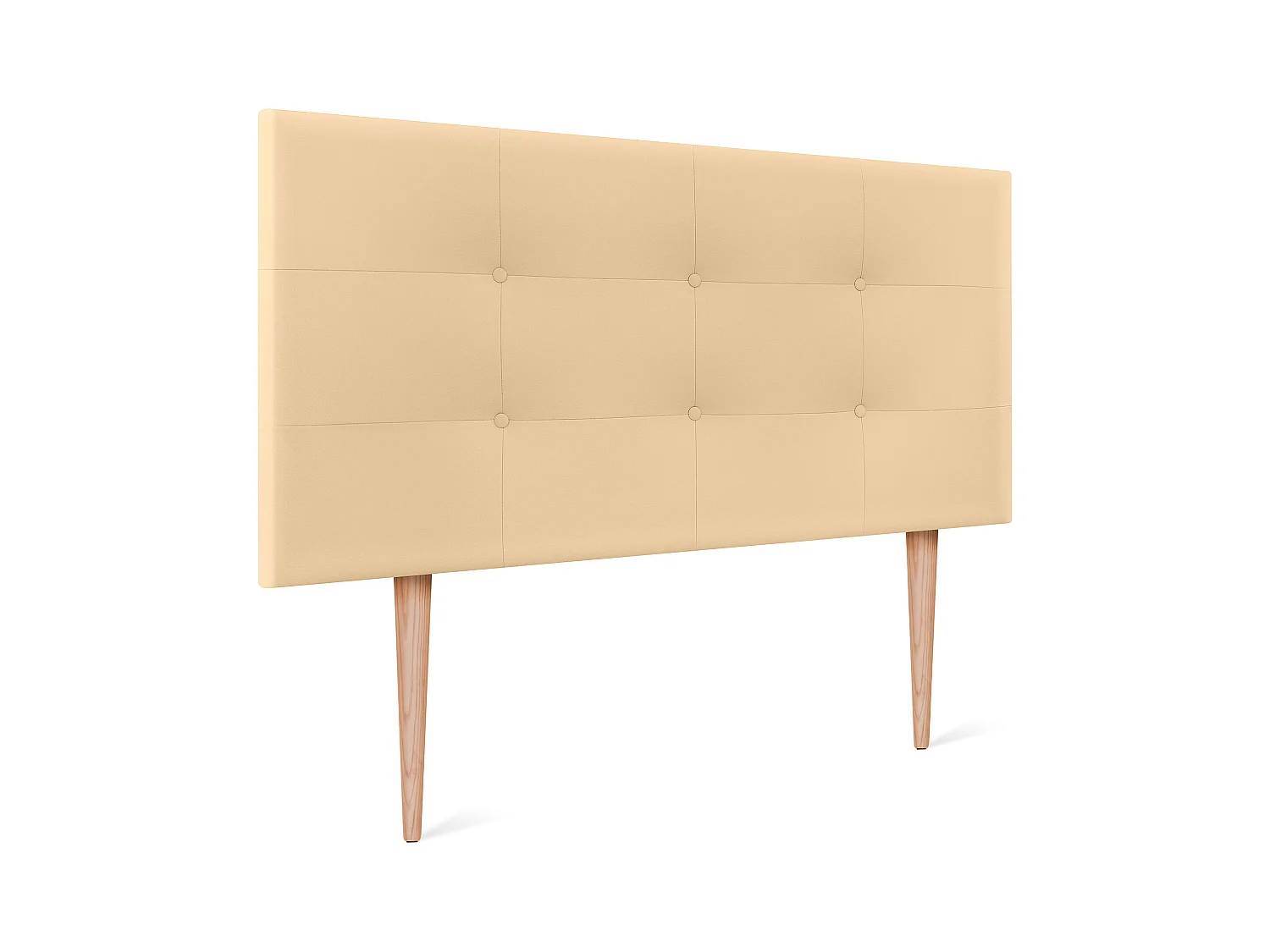 DHOME Tête de Lit en Tissu Aqualine Capitonnée Jusqu'au Sol 90x120cm Lit 80/90 - Terre