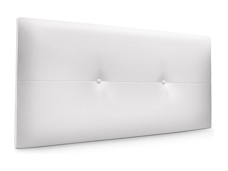 DHOME Tête de lit similicuir avec Boutons 105x50cm Lits 105 - Blanc
