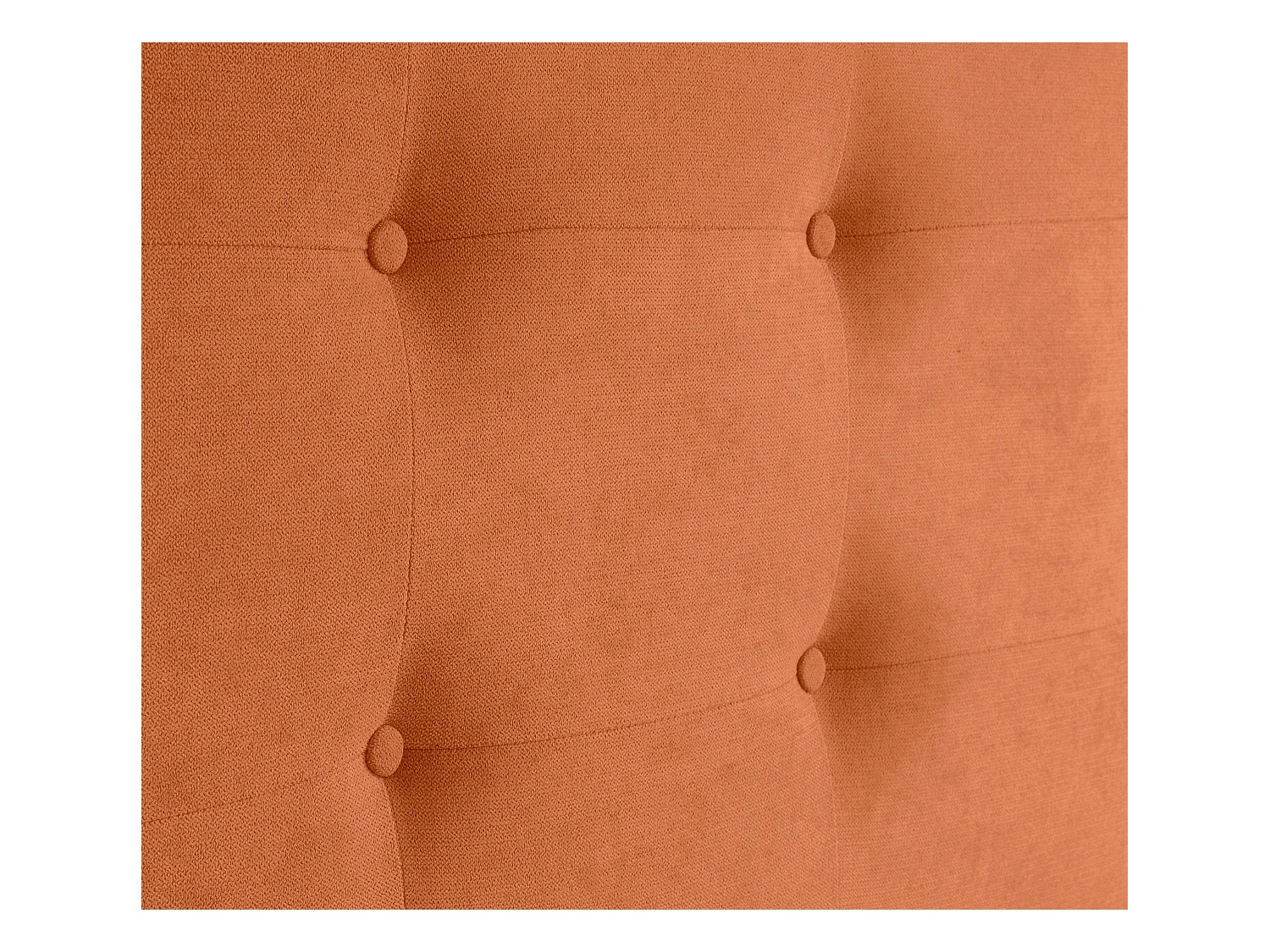 DHOME Tête de lit en tissu Aqualine 110x115cm avec pieds Lits 105 - Orange