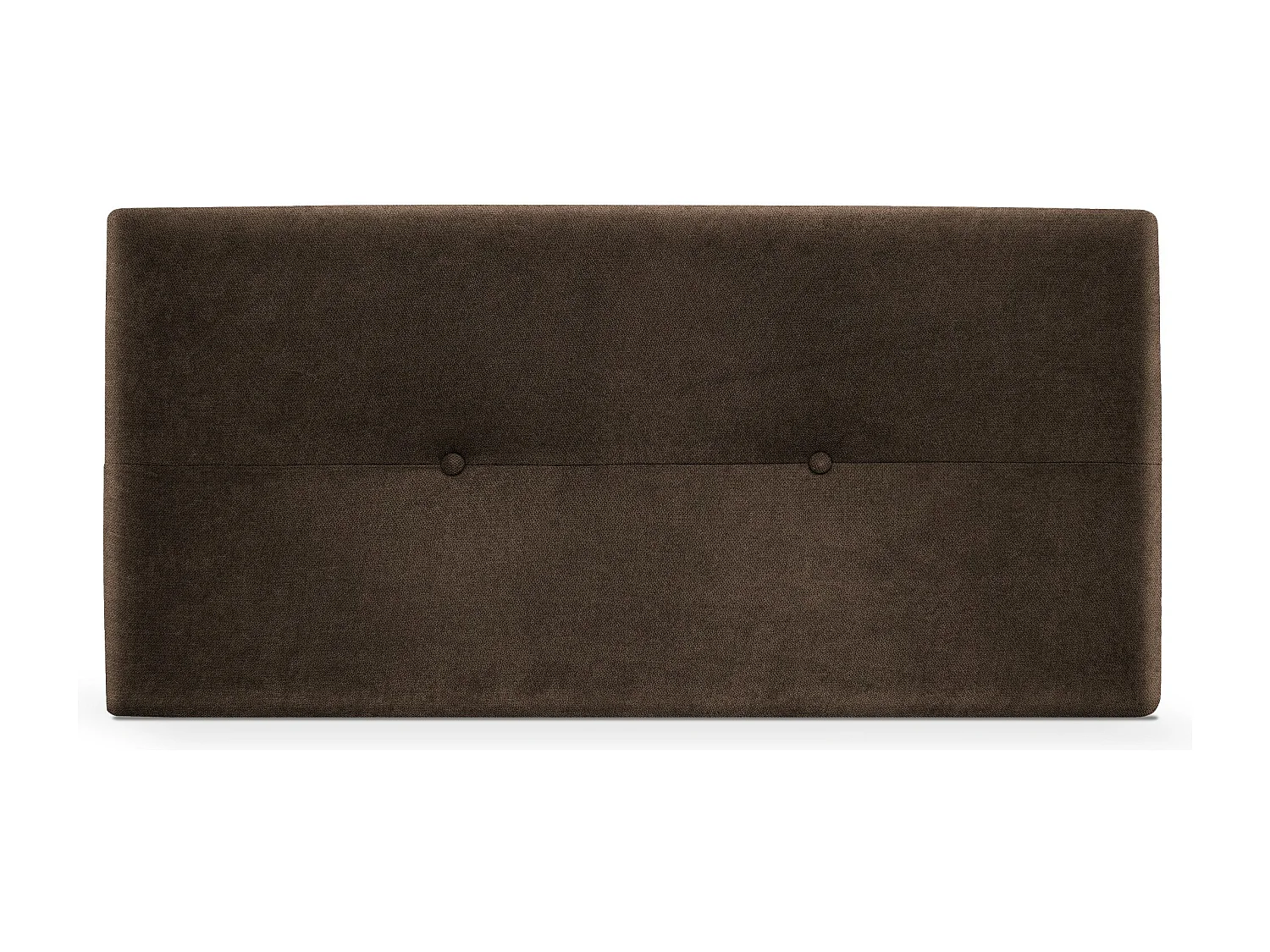 DHOME Tête de lit en tissu Aqualine avec Boutons 95x50cm Lits 90 - Marron