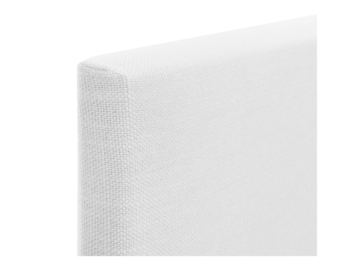 DHOME Tête de lit en lin naturel lisse 95x50cm Lits 90 - Blanc
