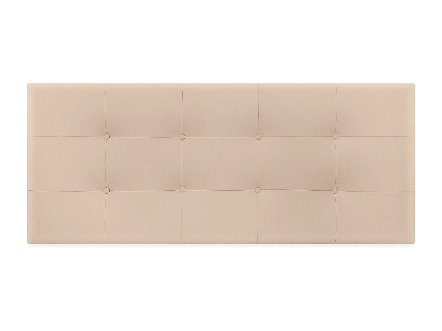 DHOME Tête de Lit en Similicuir Capitonnée 145x60cm Lit 135/140 - Beige