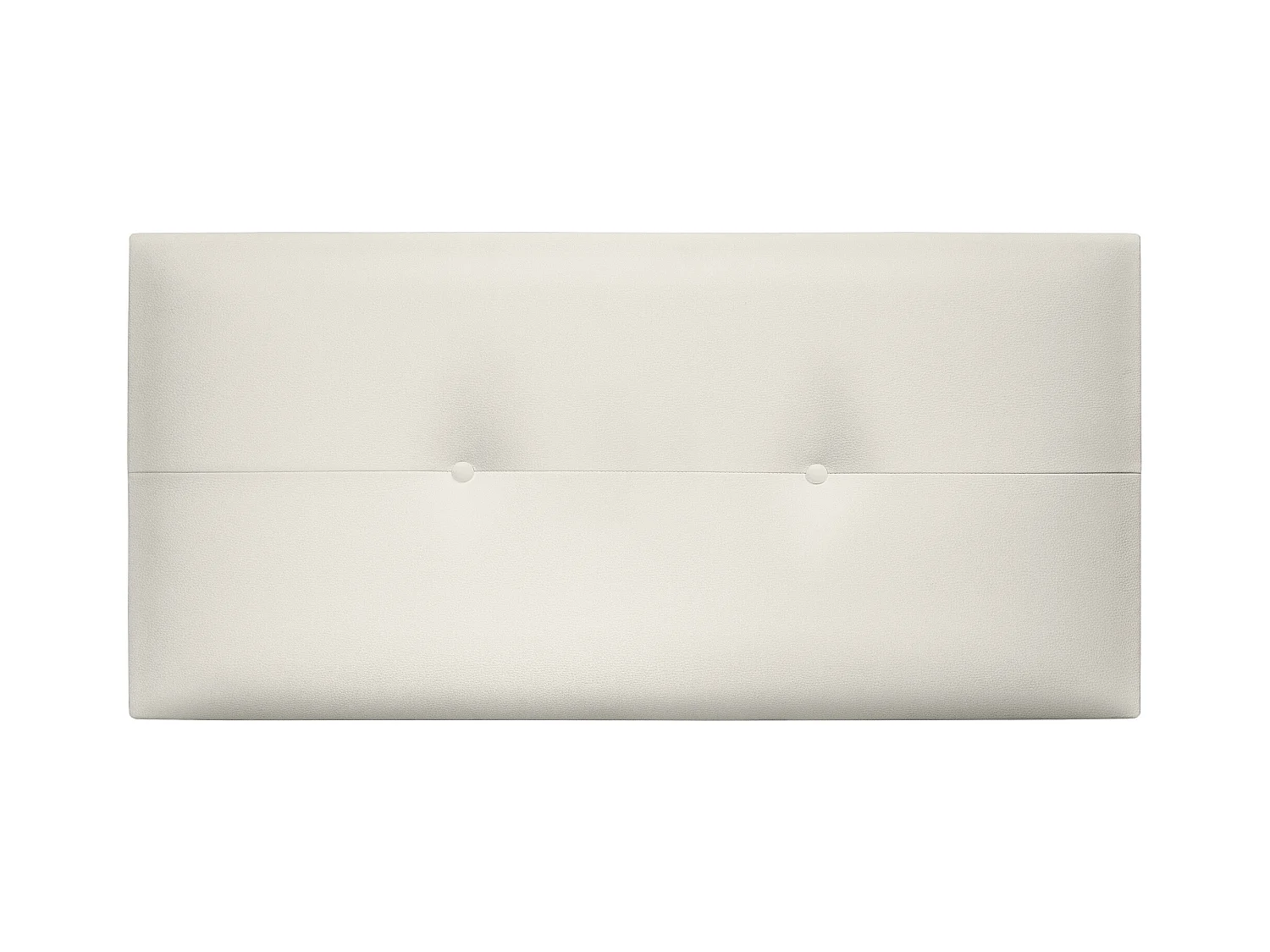 DHOME Tête de lit similicuir avec Boutons 90x50cm Lits 80/90 - Blanc Osseux
