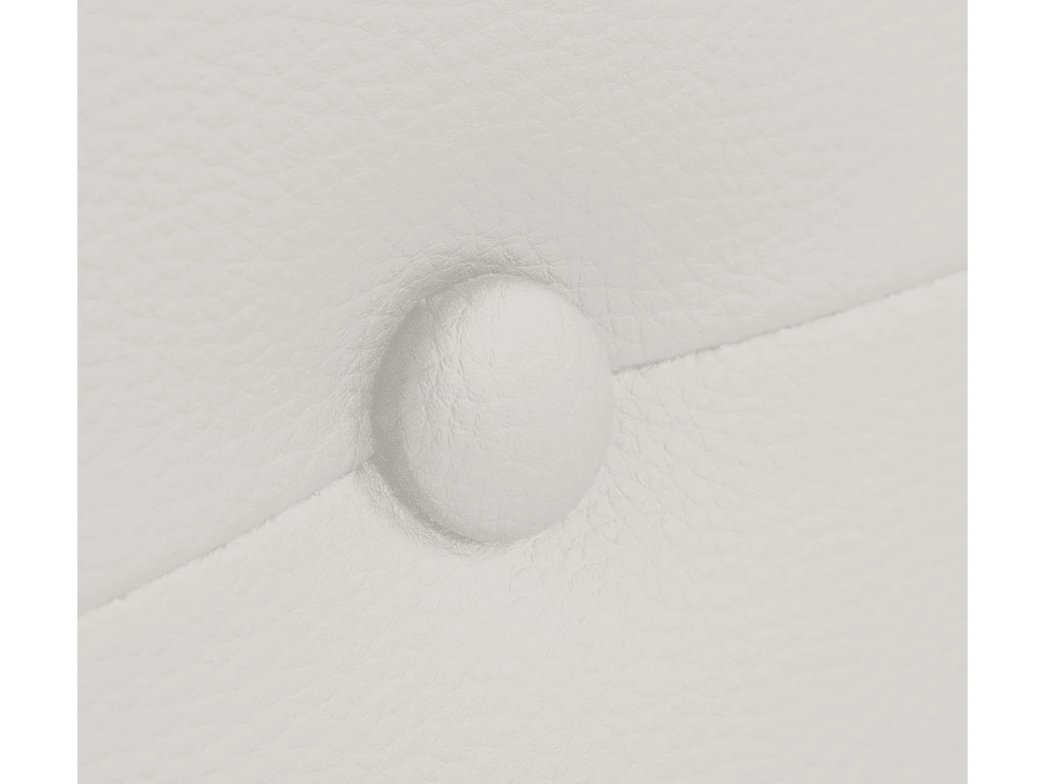 DHOME Tête de lit similicuir avec Boutons 90x50cm Lits 80/90 - Blanc Osseux