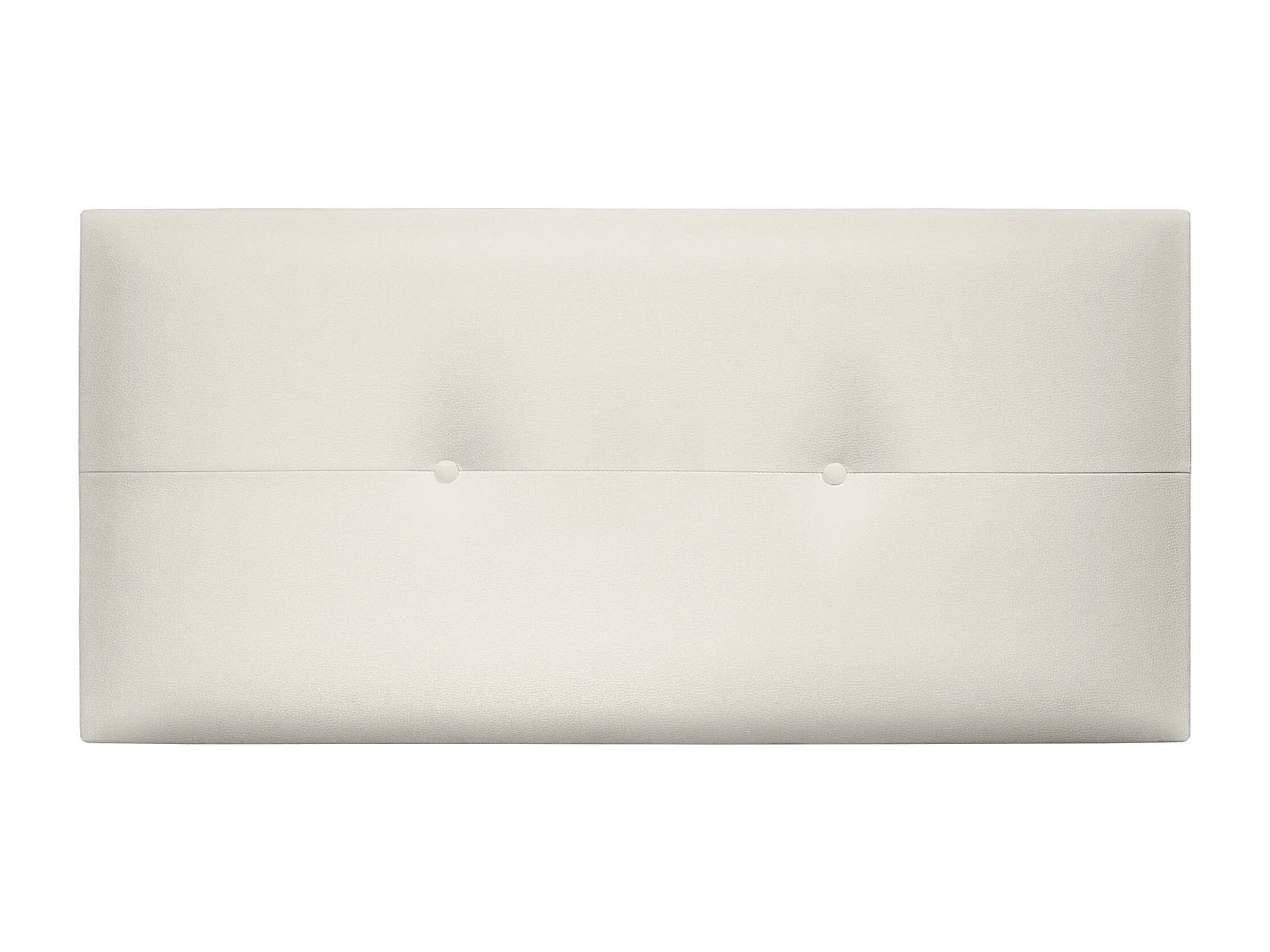 DHOME Tête de lit similicuir avec Boutons 90x50cm Lits 80/90 - Blanc Osseux