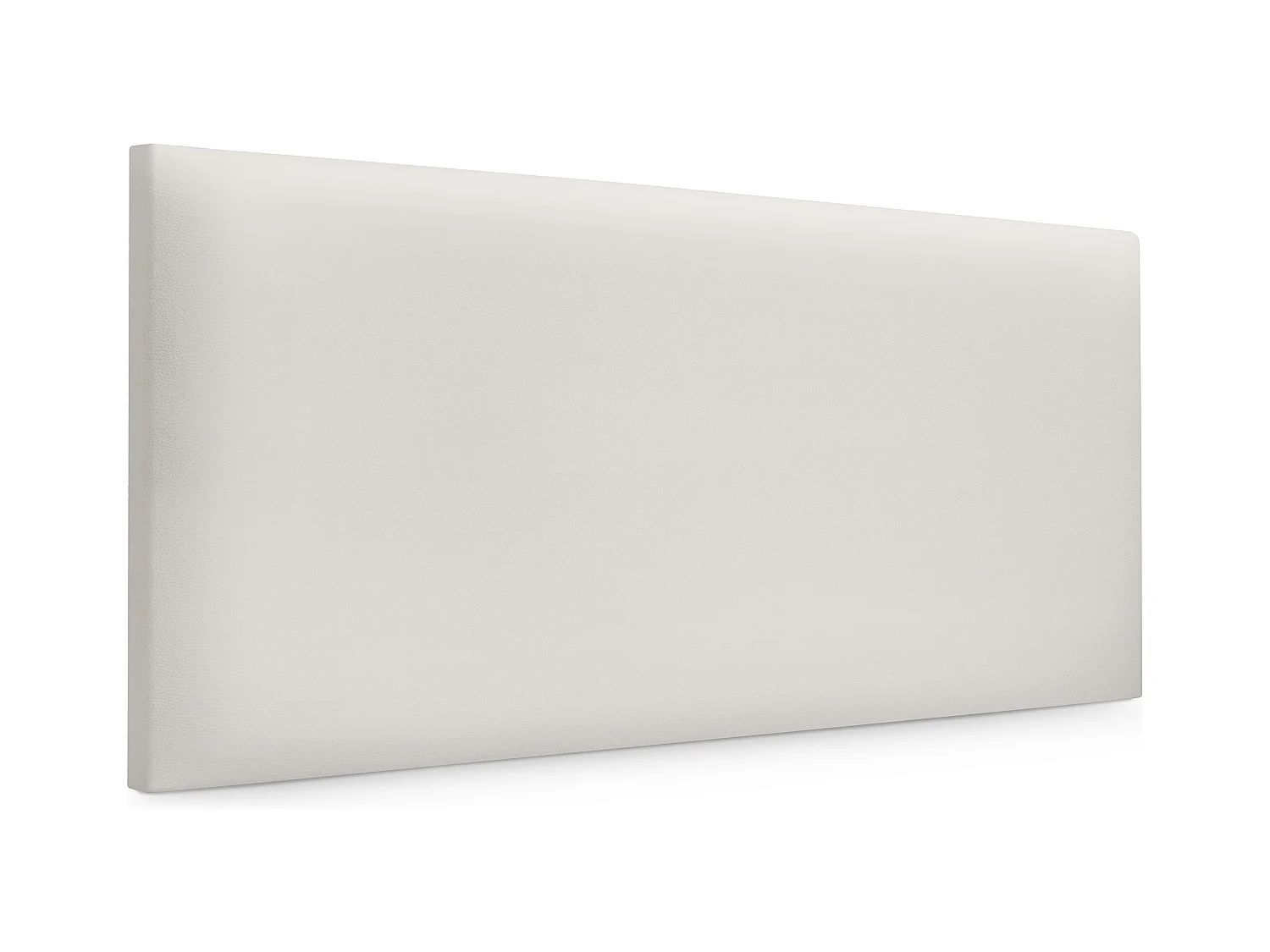 DHOME Tête de lit simili cuir lisse 110x50cm Lits 105 - Blanc Osseux
