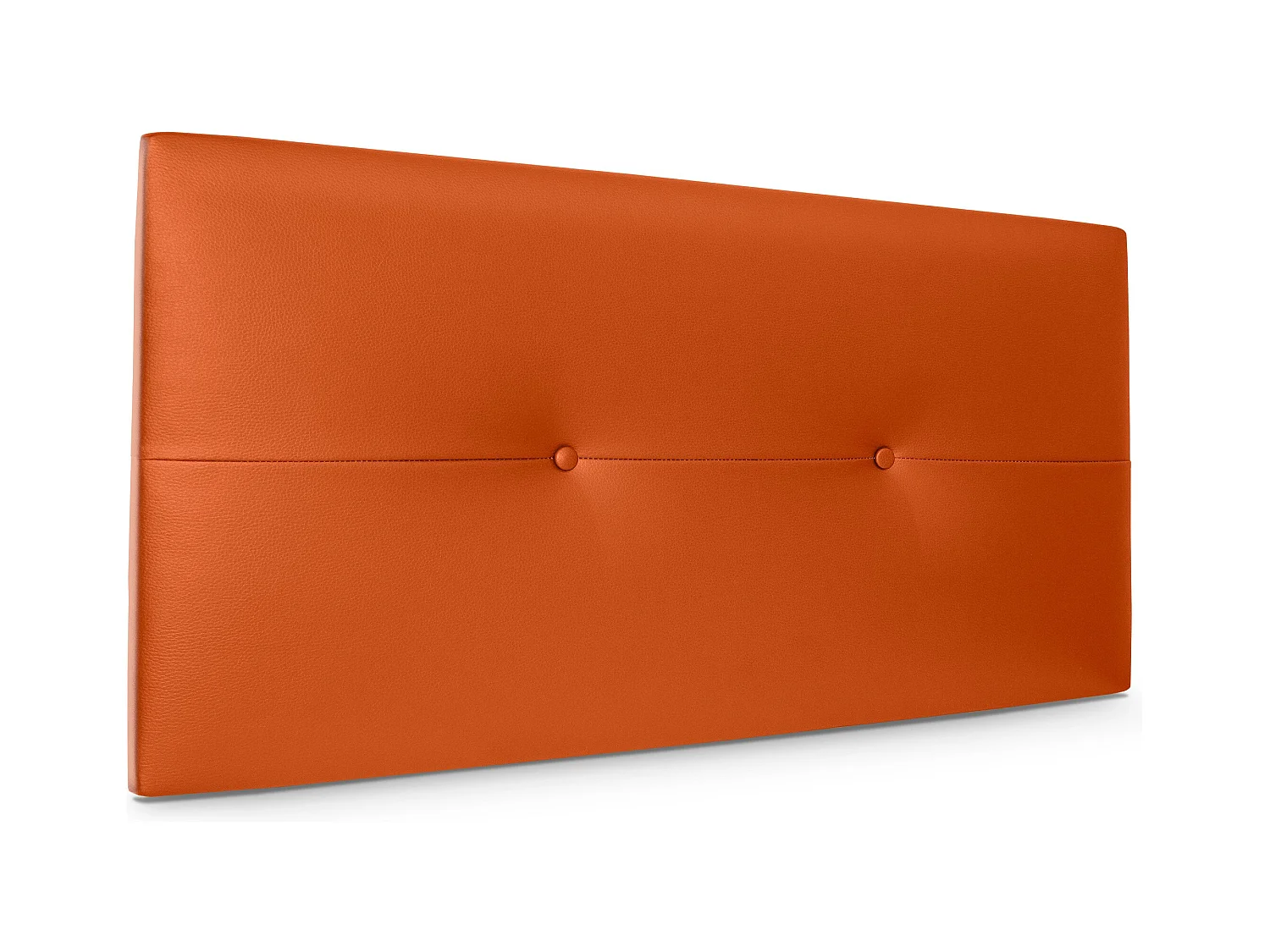 DHOME Tête de lit similicuir avec Boutons 95x50cm Lits 90 - Orange