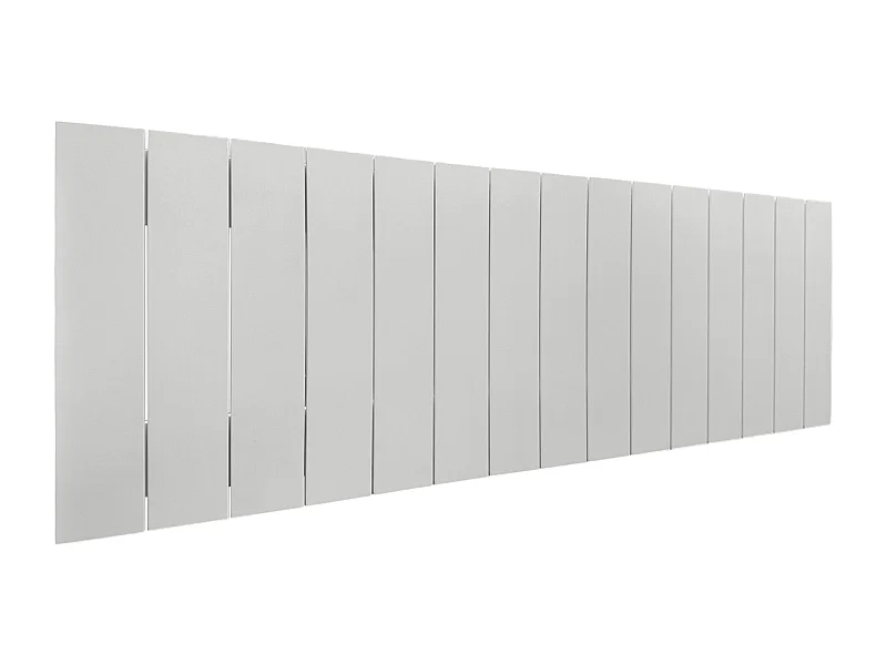 DHOME Recyceltes Holz-Kopfteil MDF Vertikale Palettenform 150x46 Betten 150 - Massiv Weiß