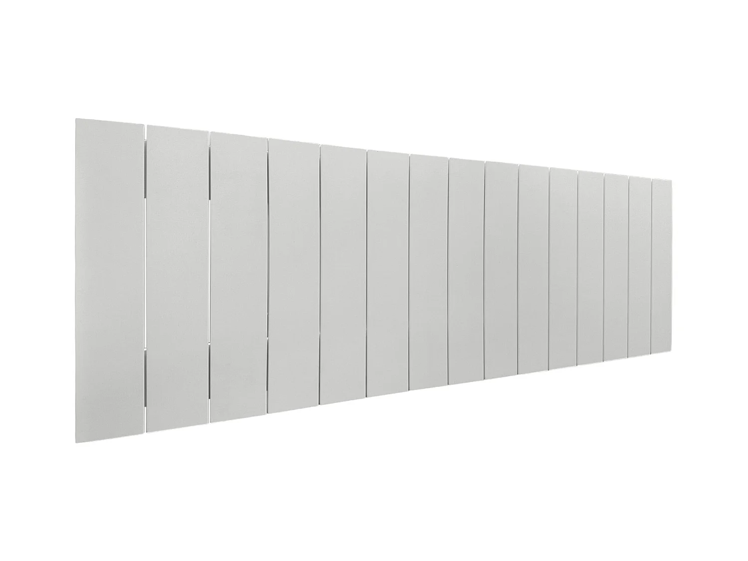 DHOME Tête de lit en bois recyclé MDF Vertical Pallet Style 150x46 Lits 150 - Uni Blanc