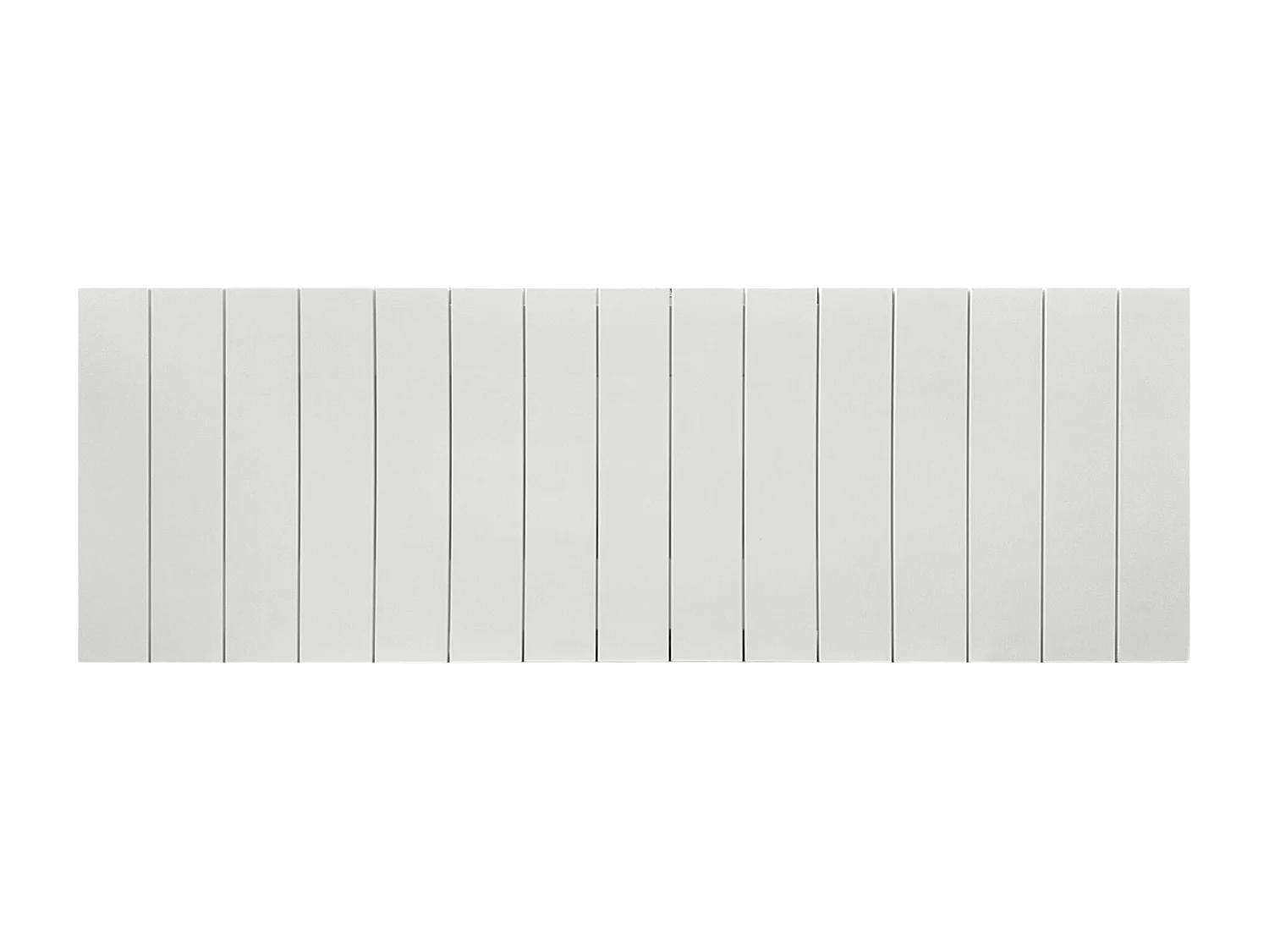 DHOME Tête de lit en bois recyclé MDF Vertical Pallet Style 150x46 Lits 150 - Uni Blanc