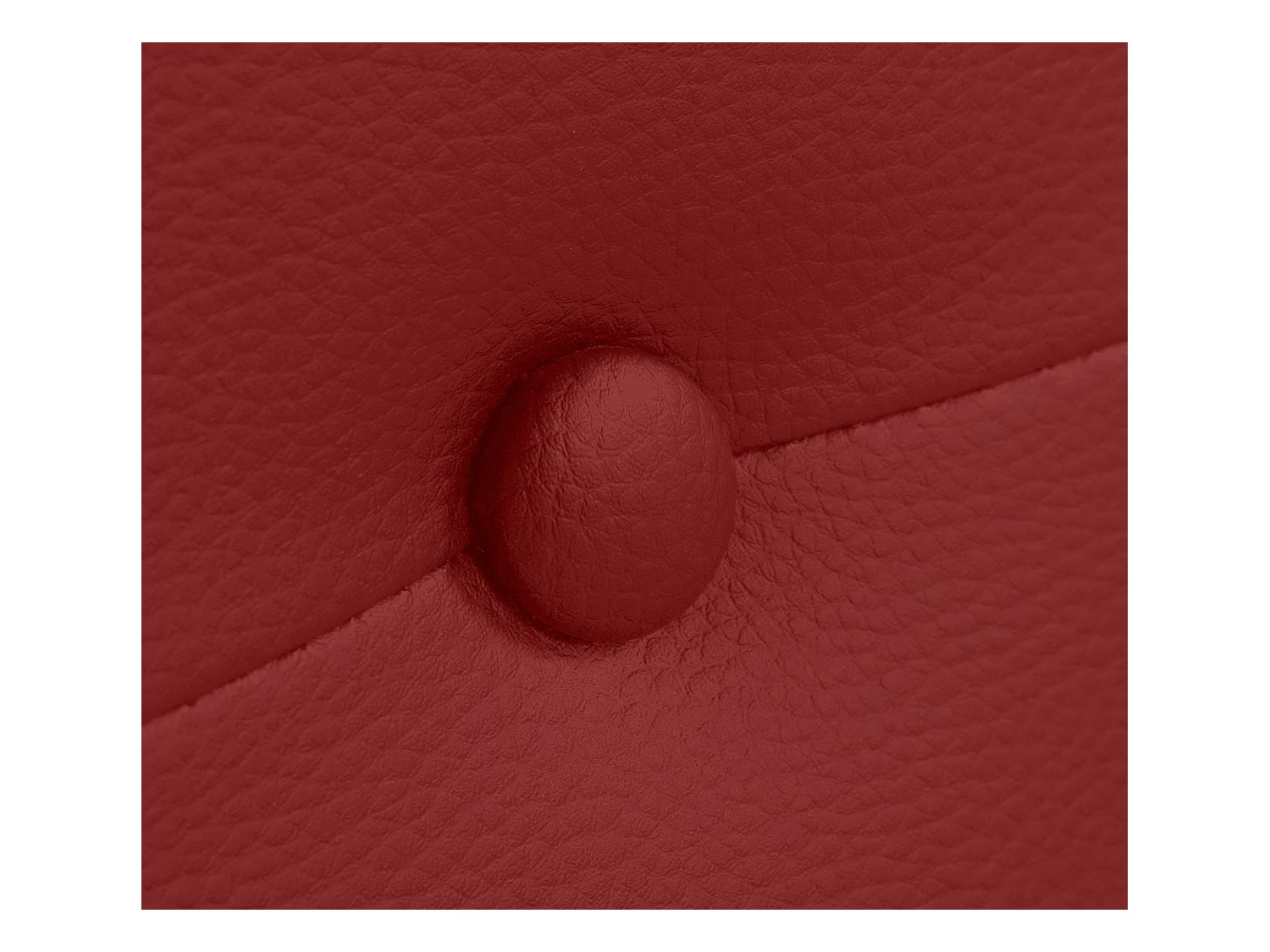 DHOME Tête de lit similicuir avec Boutons 110x105cm avec pieds Lits 105 - Rouge