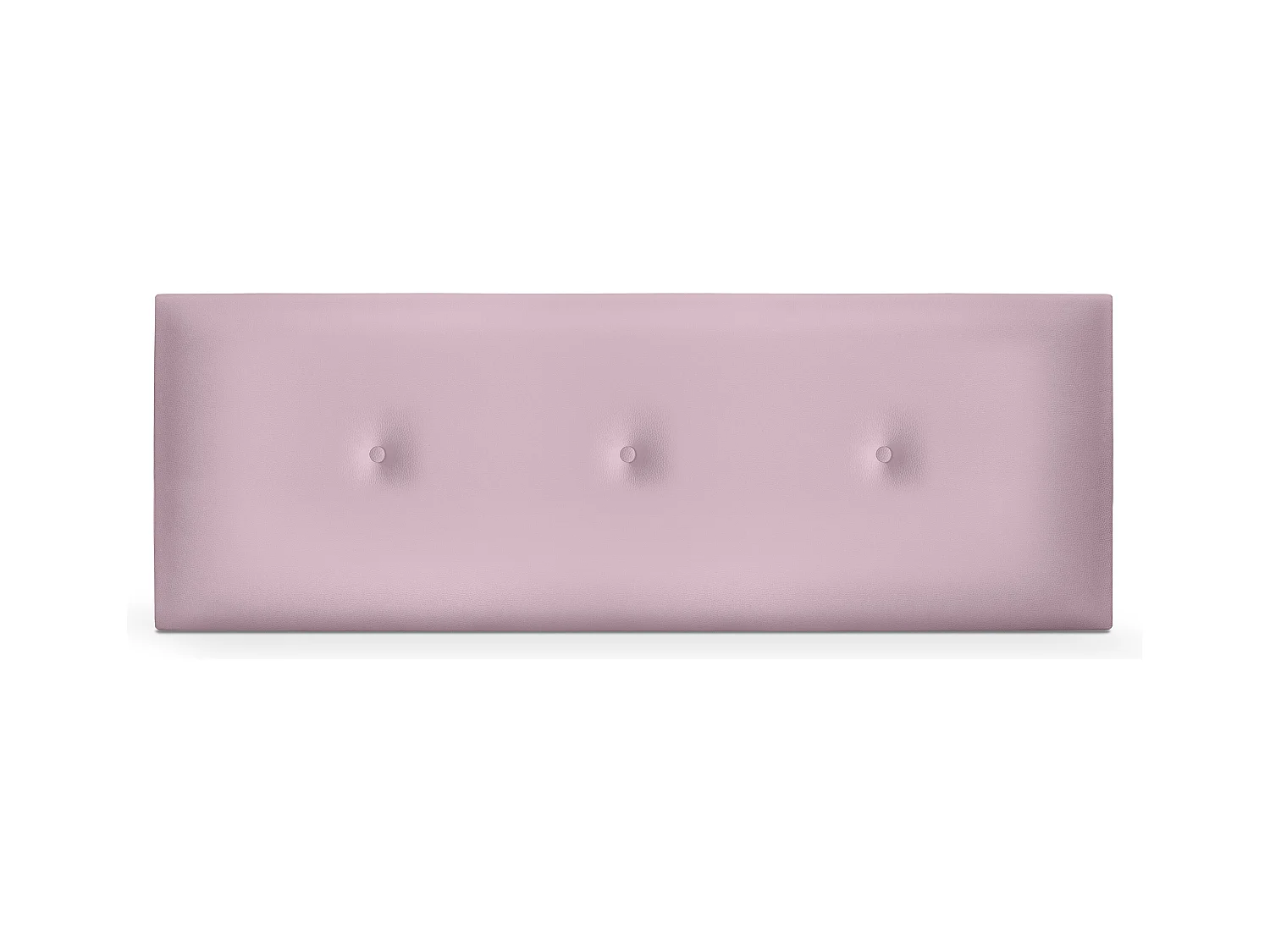 DHOME Tête de lit simili cuir lisse avec Boutons 145x50cm Lits 135/140 - Rose
