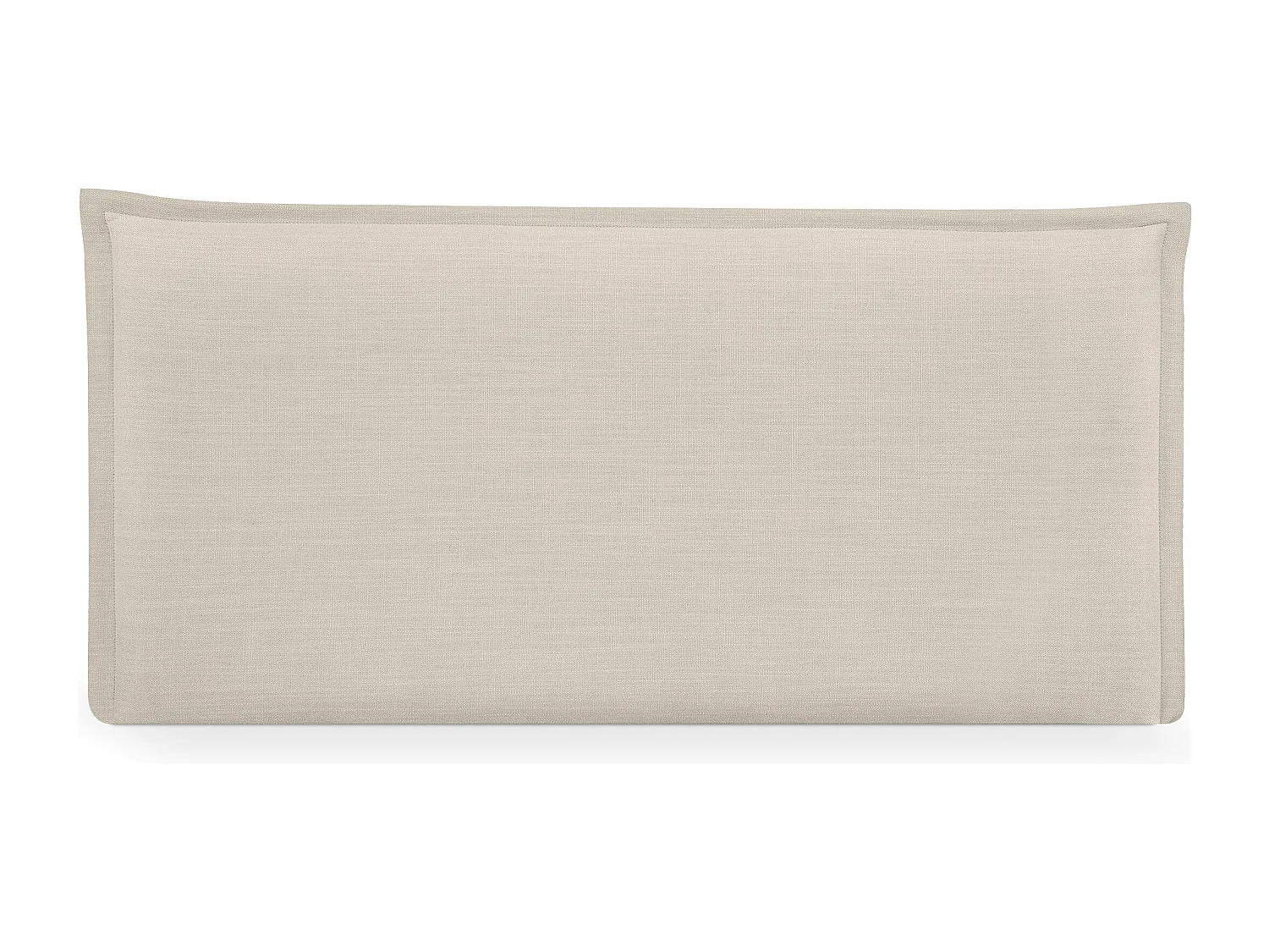 DHOME Kopfteil aus Naturleinen mit Paspelierung 110x50cm Betten 105 - Beige