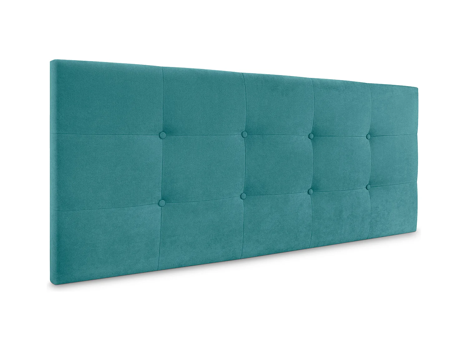 DHOME Tête de lit en tissu Aqualine Capitoné 160x60cm Lits 150/160 - Turquoise