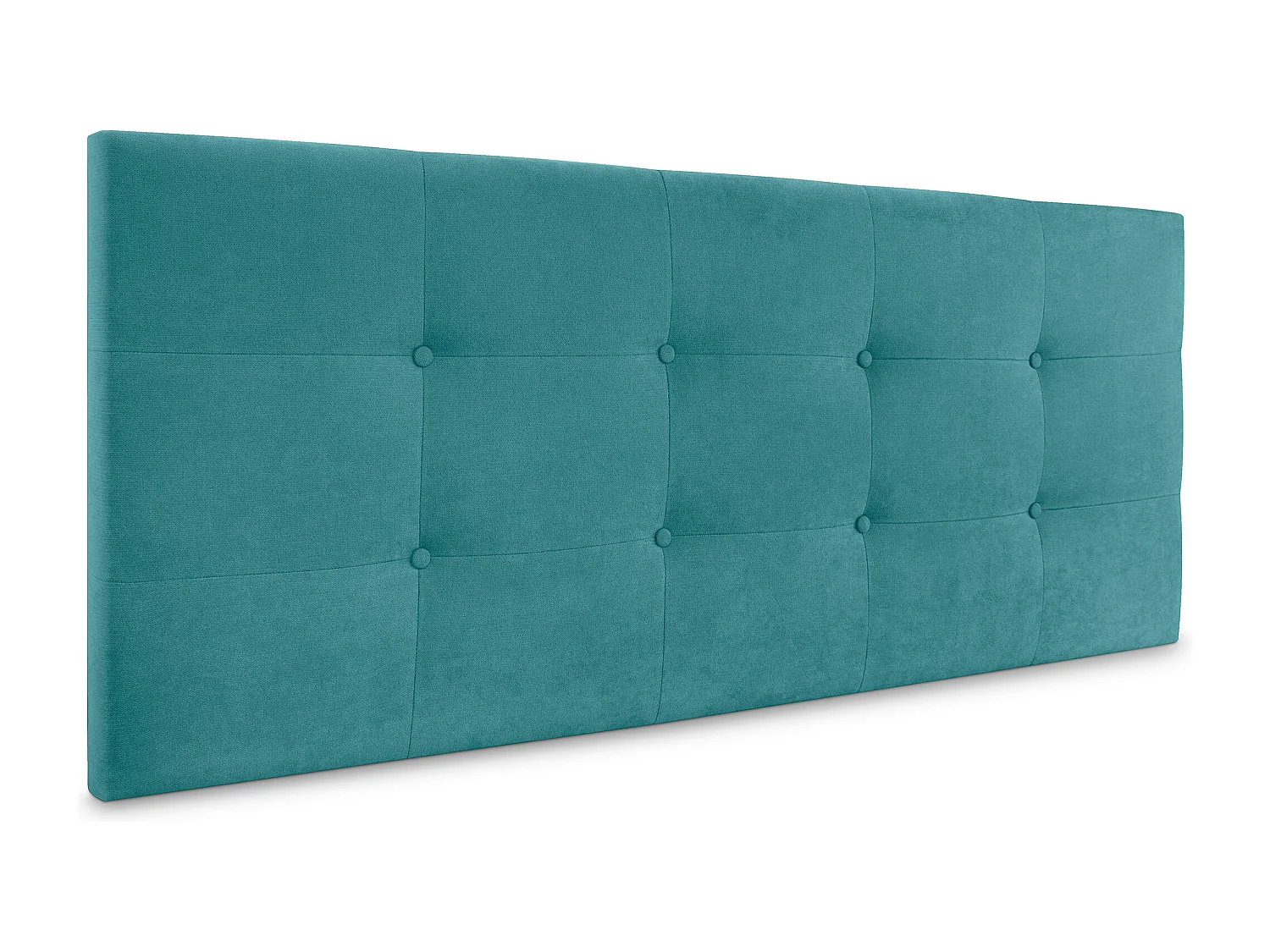 DHOME Tête de lit en tissu Aqualine Capitoné 160x60cm Lits 150/160 - Turquoise