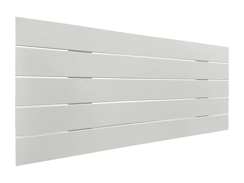 DHOME Recyceltes Holz-Kopfteil MDF Horizontal Pallet Style 110x46cm Betten 105 - Massiv Weiß