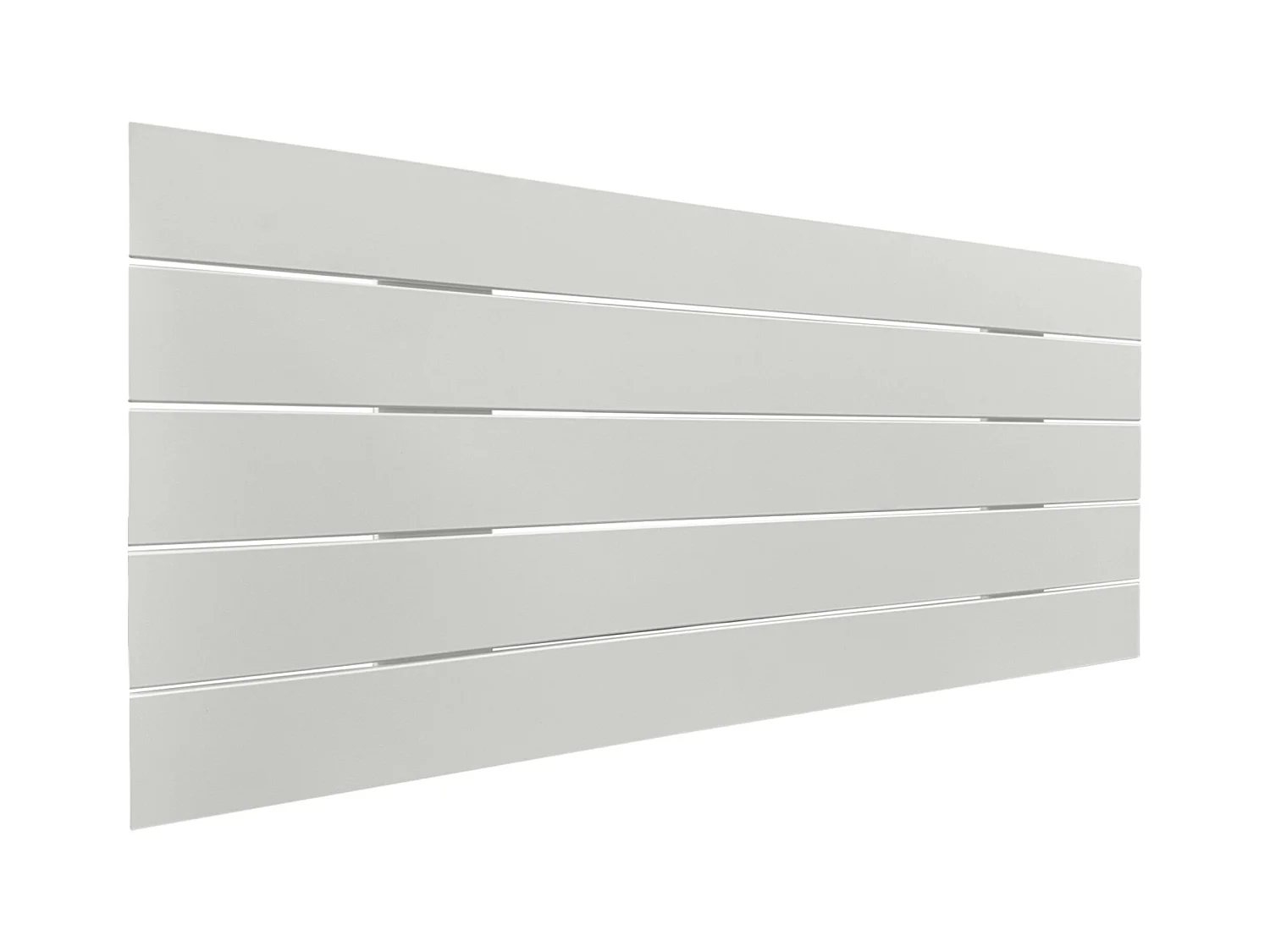 DHOME Tête de lit en bois recyclé DM Style Palette Horizontale 110x46cm Lits 105 - Blanc Solide