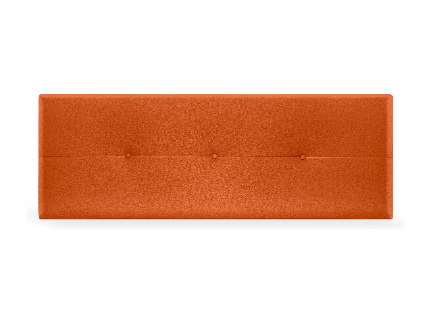 DHOME Testiera in de Similpelle con bottoni 160x50cm Letti 150/160 - Arancia