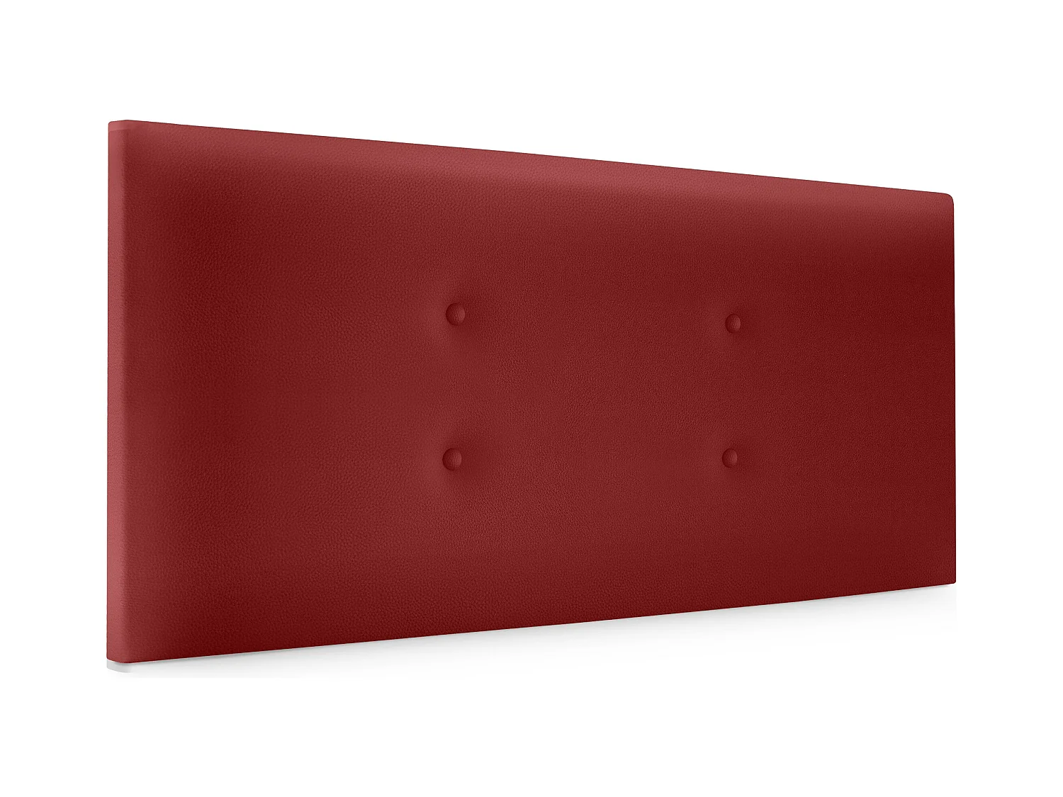 DHOME Tête de lit similicuir avec 2 rangées de boutons 105x50cm Lits 105 - Rouge