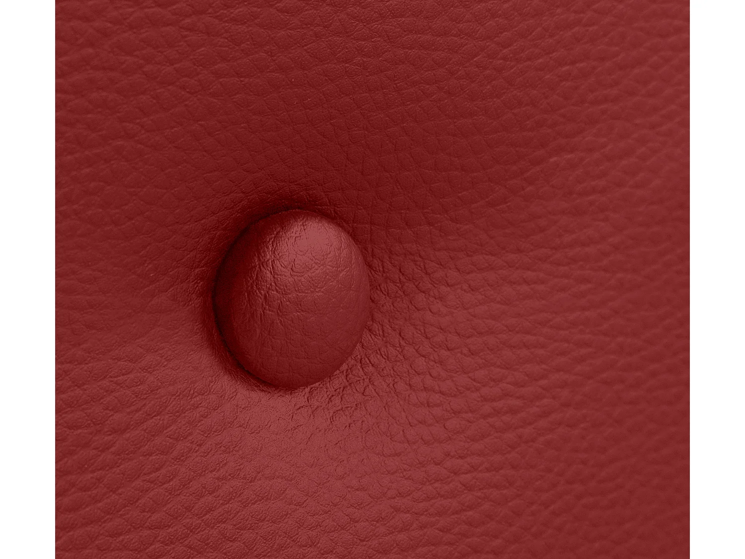 DHOME Tête de lit similicuir avec 2 rangées de boutons 105x50cm Lits 105 - Rouge