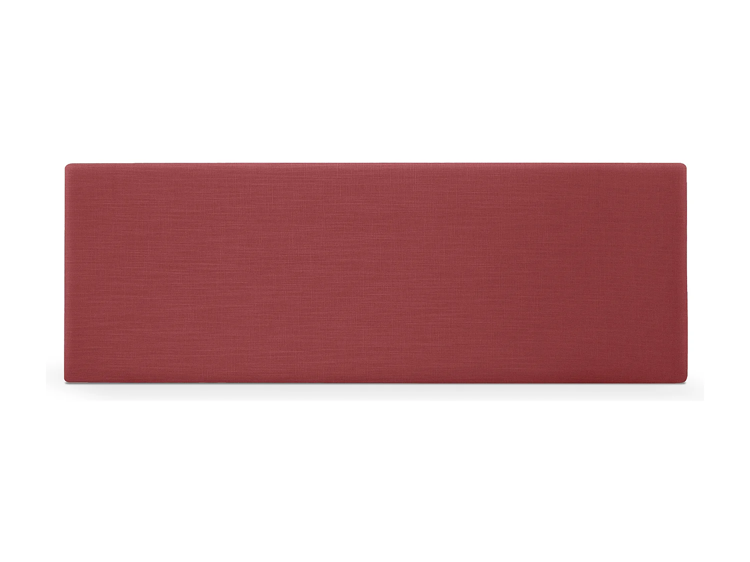 DHOME Tête de lit en lin naturel lisse 135x50cm Lits 120/135 - Rouge