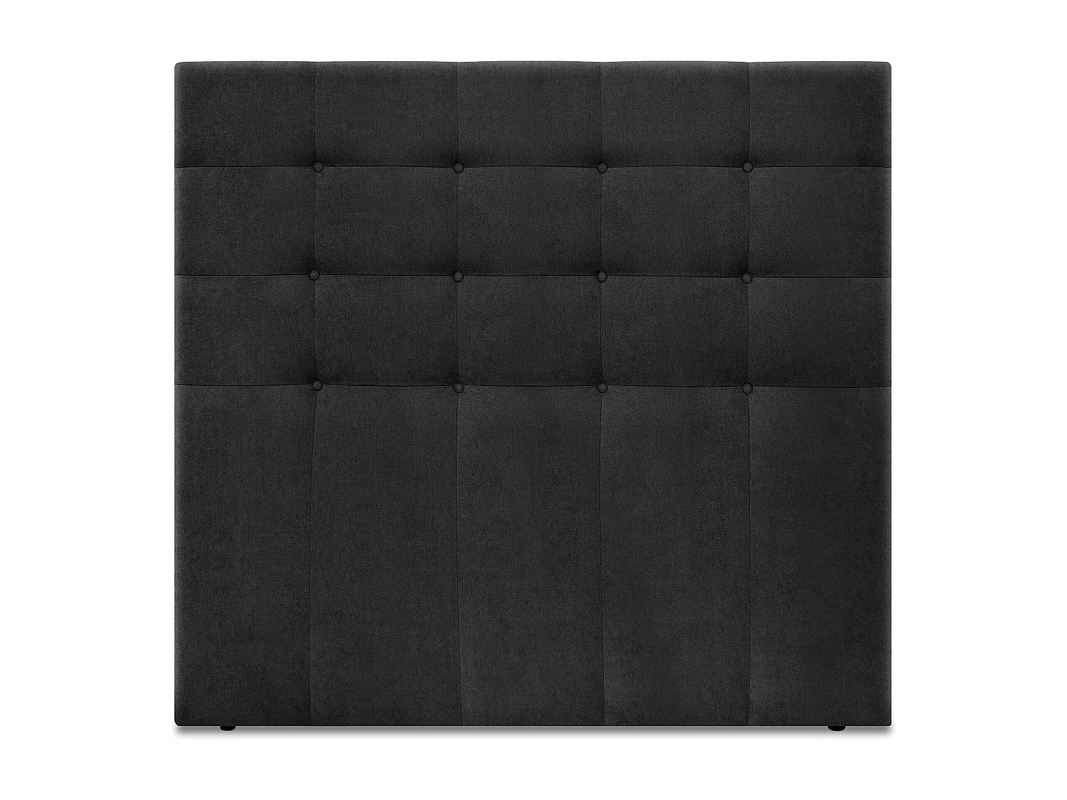 DHOME Cabeceira de  Tecido AquaLinho Capitoné Até o chão 145x120cm Camas 135/140 - Preto