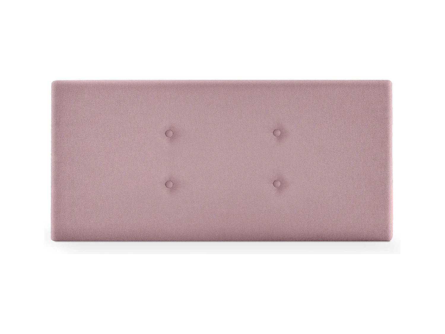 DHOME Tête de lit en tissu Aqualine avec 2 rangées de boutons 105x50cm Lits 105 - Saumon