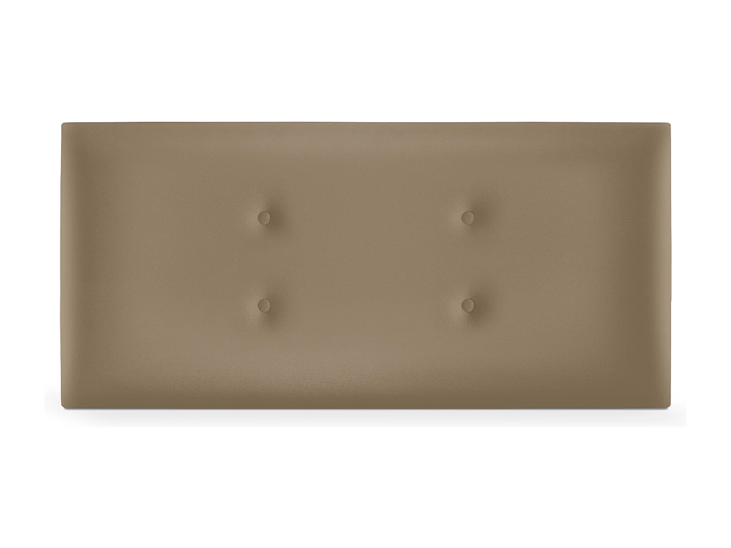 DHOME Testiera in de Similpelle con 2 file di Bottoni 105x50cm Letti 105 - Marrone Chiaro