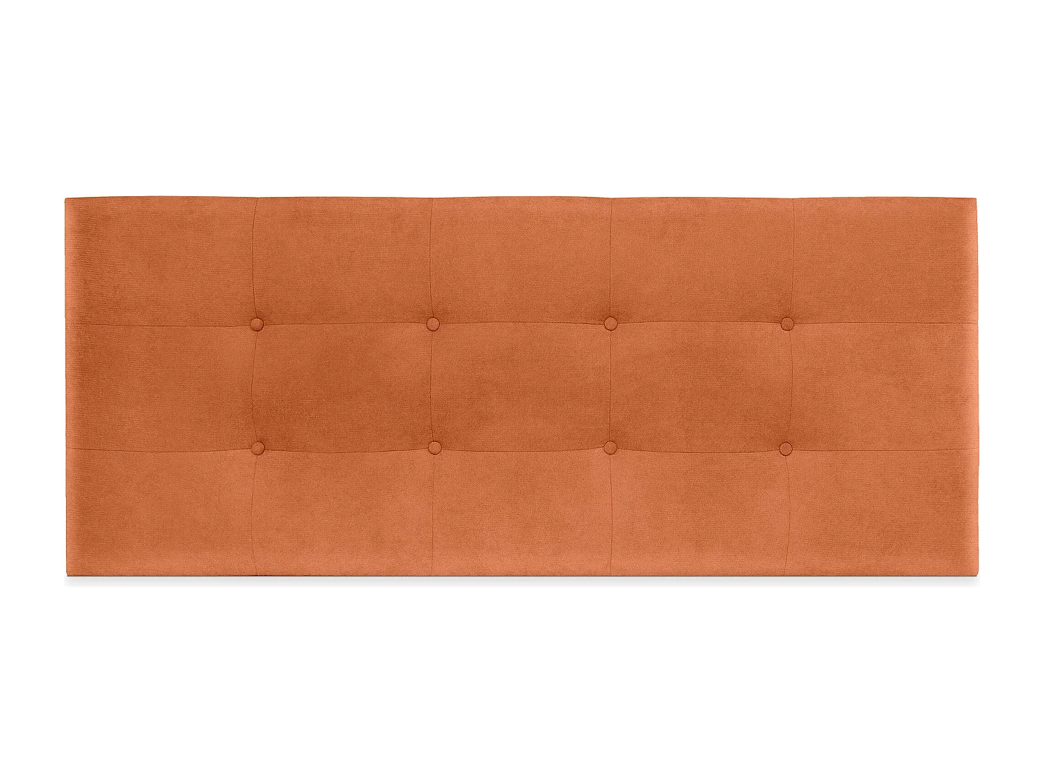 DHOME Tête de lit en tissu Aqualine Capitoné 150x60cm Lits 150 - Orange