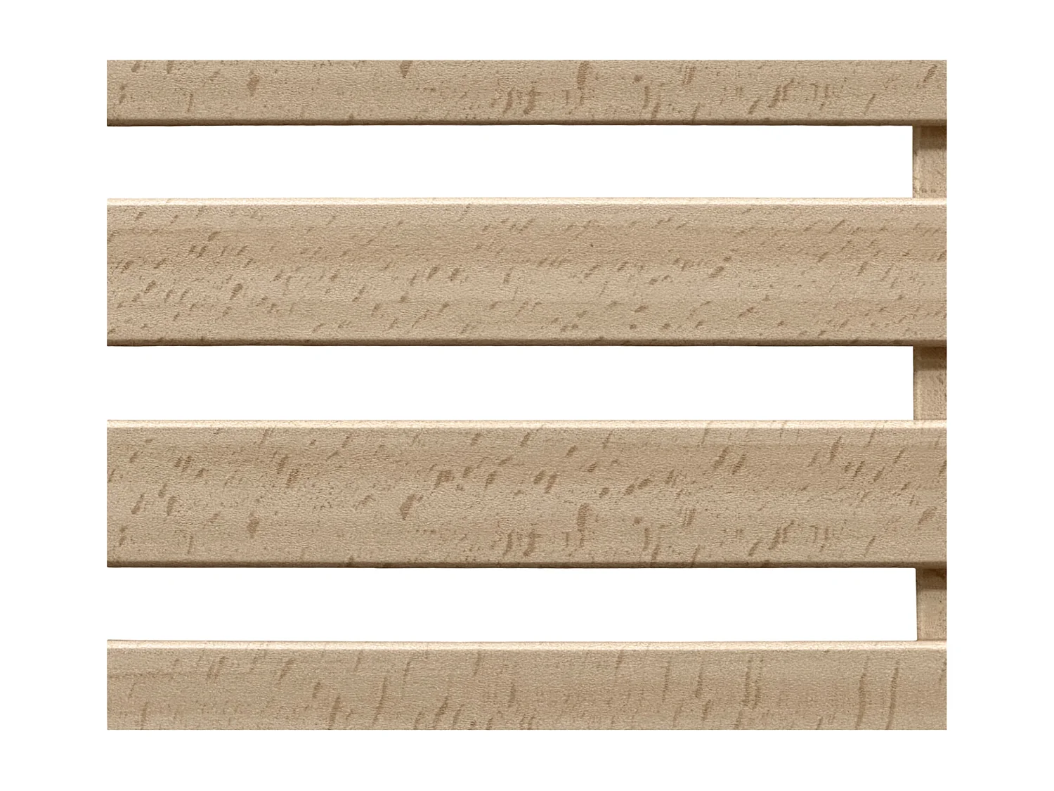 DHOME Cabecero de Madera reciclada DM Estilo Japones 90x46cm Camas 80/90 - Madera Natural