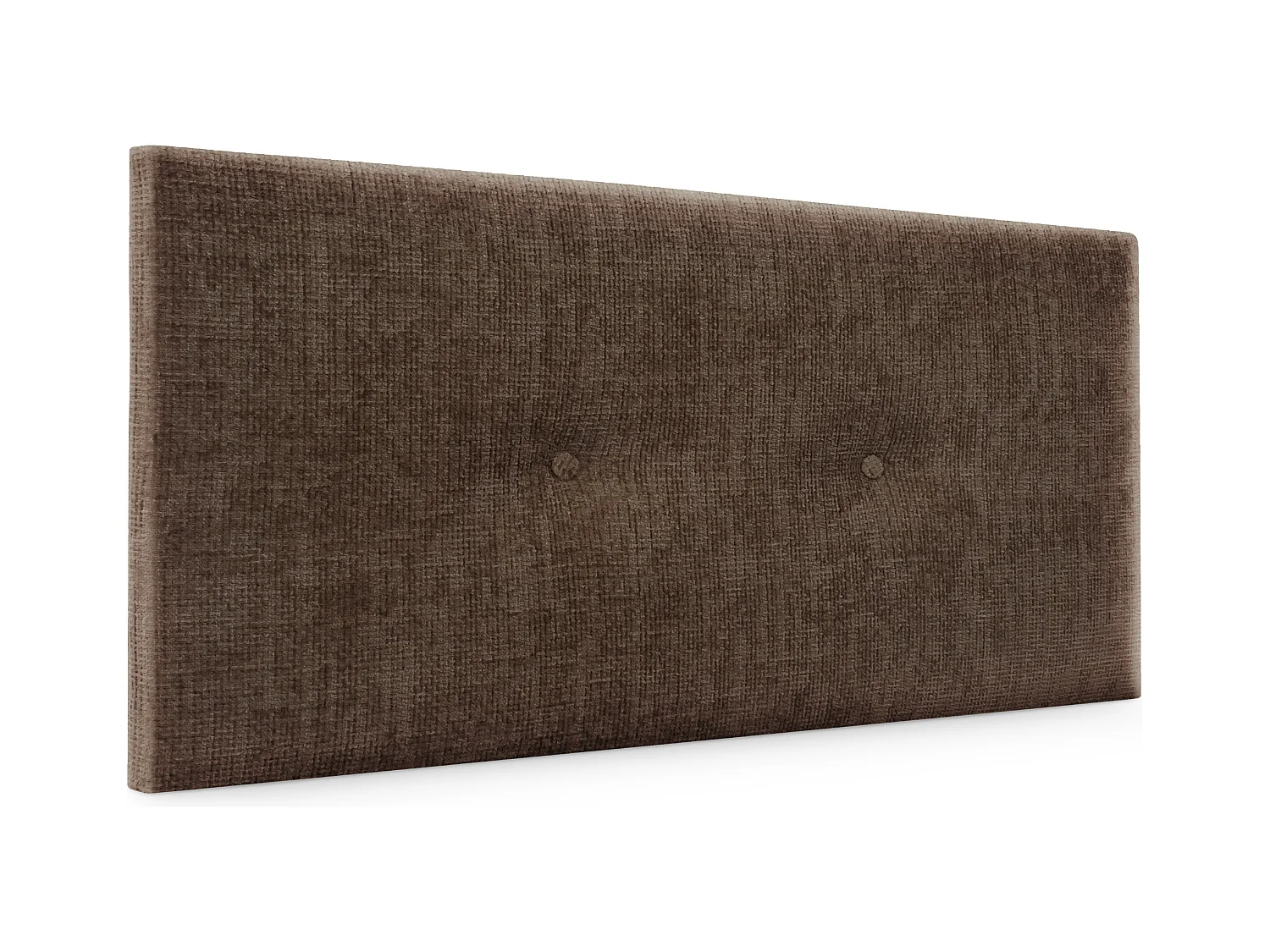 DHOME Tête de lit en laine naturelle avec Boutons 95x50cm Lits 90 - Marron
