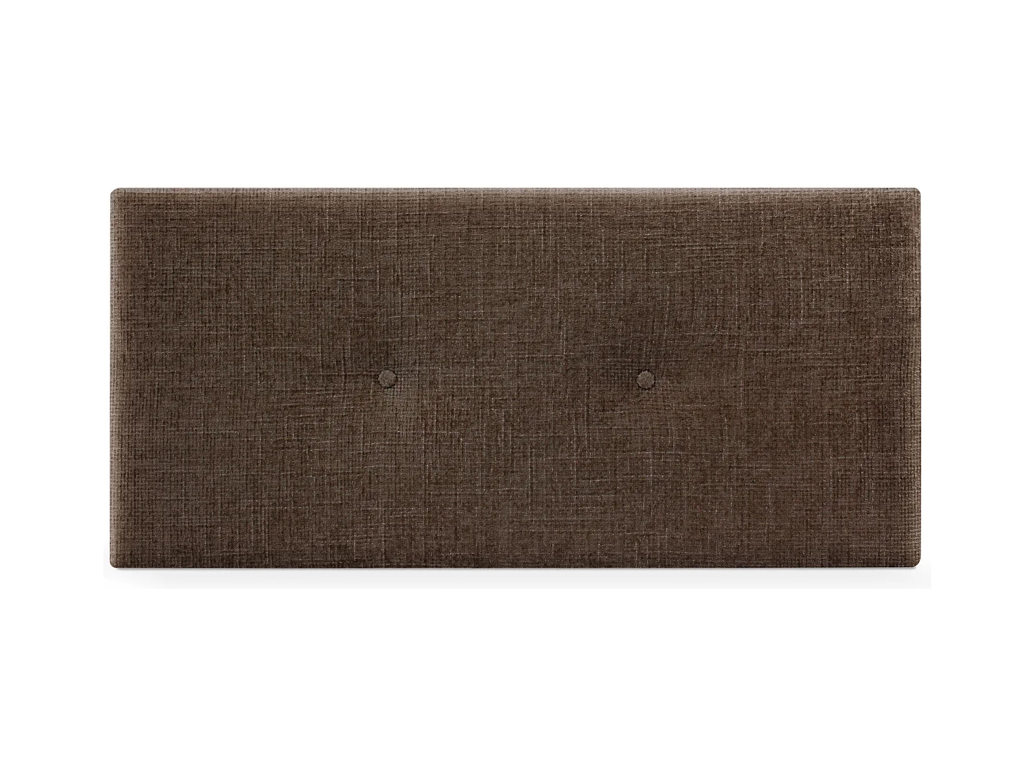 DHOME Tête de lit en laine naturelle avec Boutons 95x50cm Lits 90 - Marron