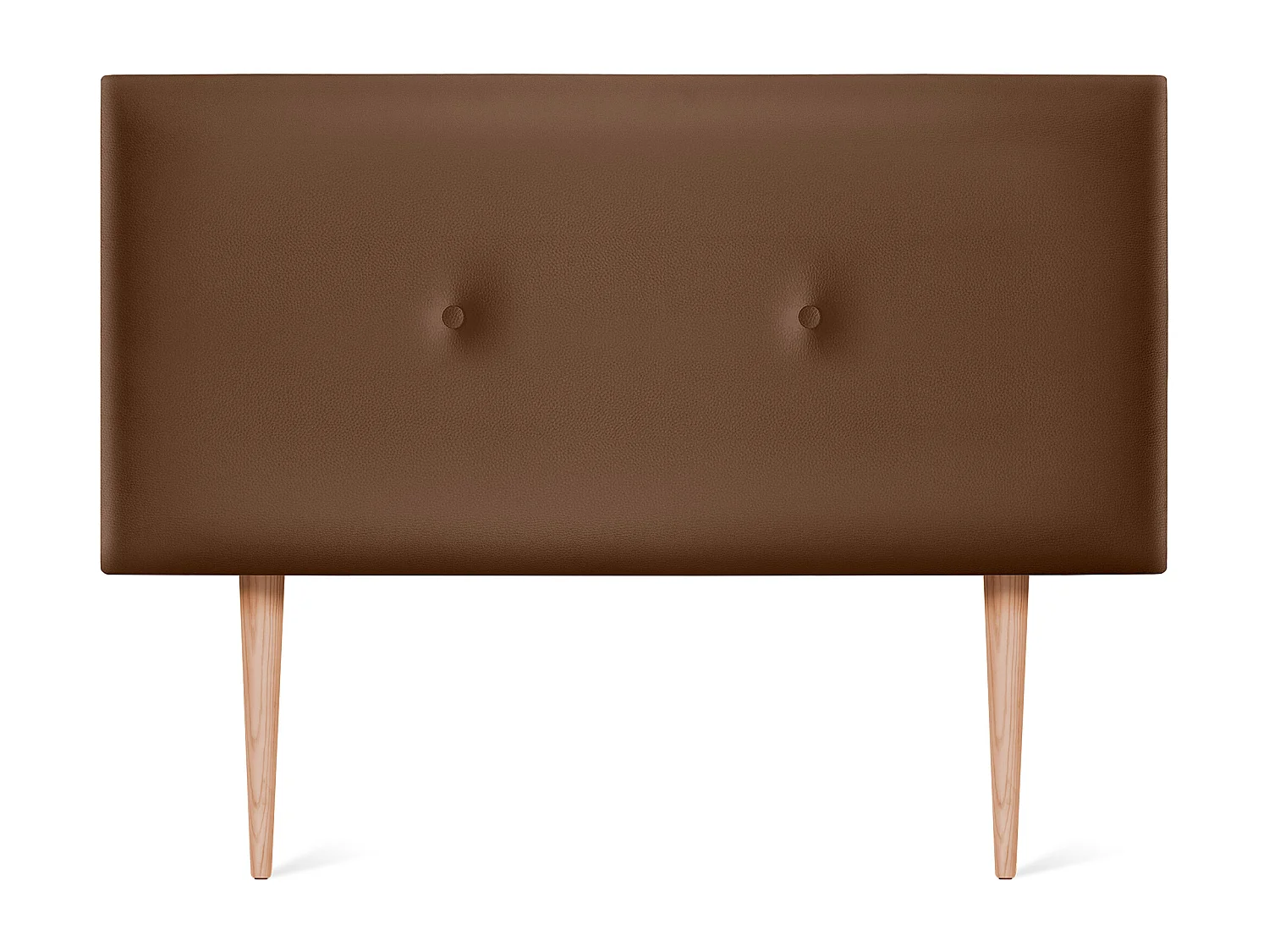 DHOME Tête de lit simili cuir lisse avec Boutons 95x105cm avec pieds Lits 90 - Argile